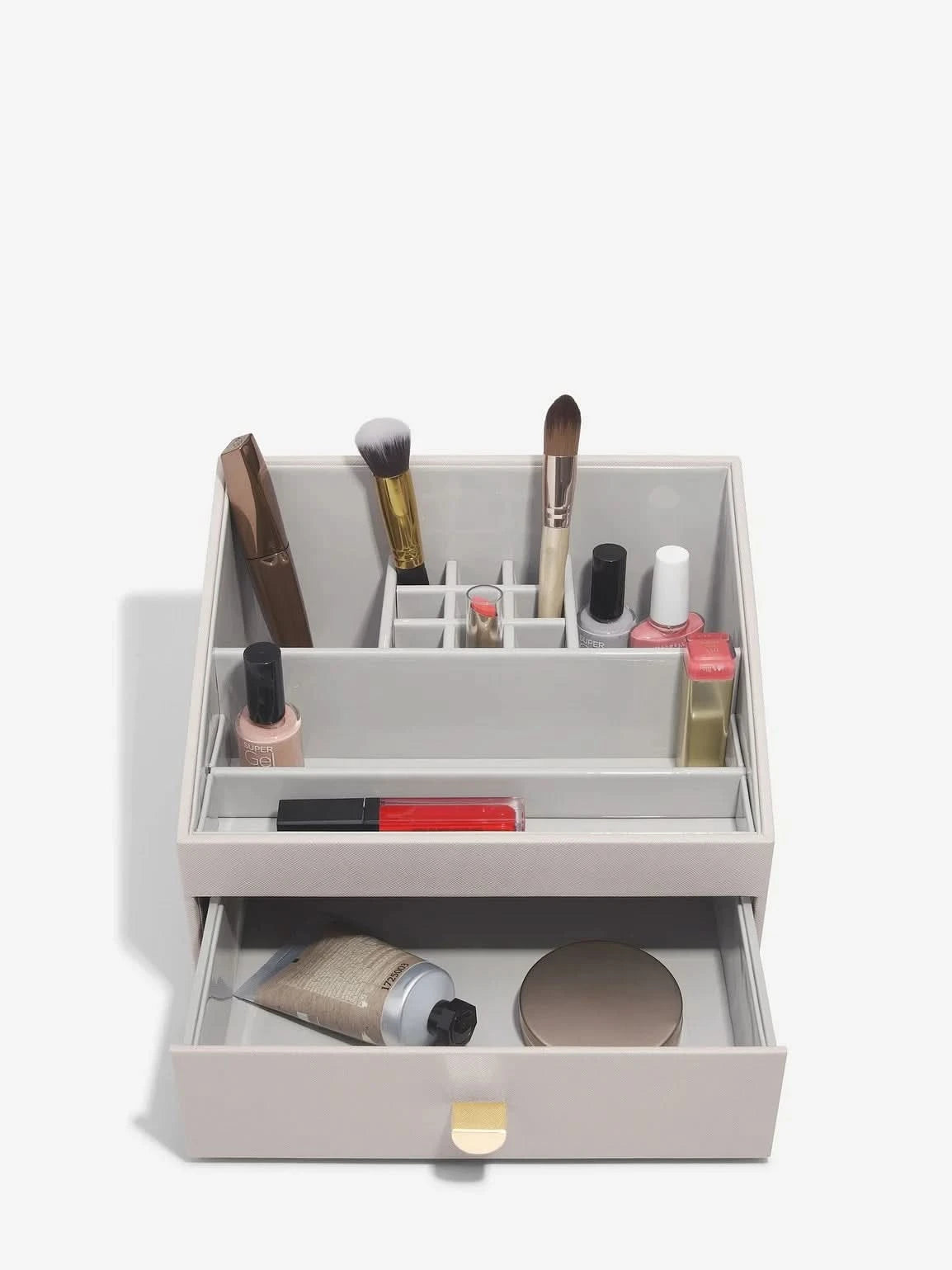 Stackers Makeup Organizer Taupe - Mystackers