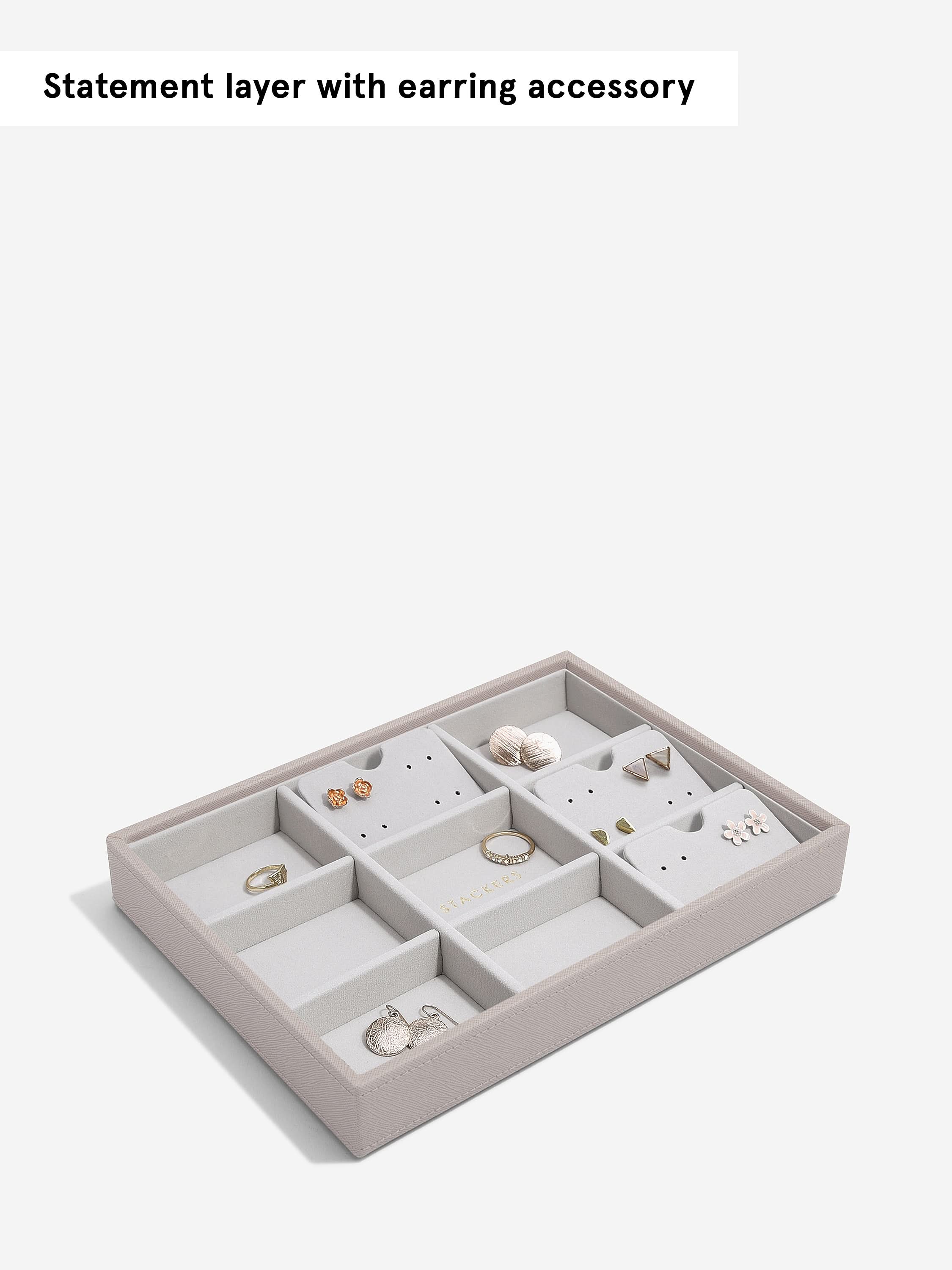 Stackers standaard Sieradenlaag voor Klassieke Juwelendoos Taupe - Mystackers