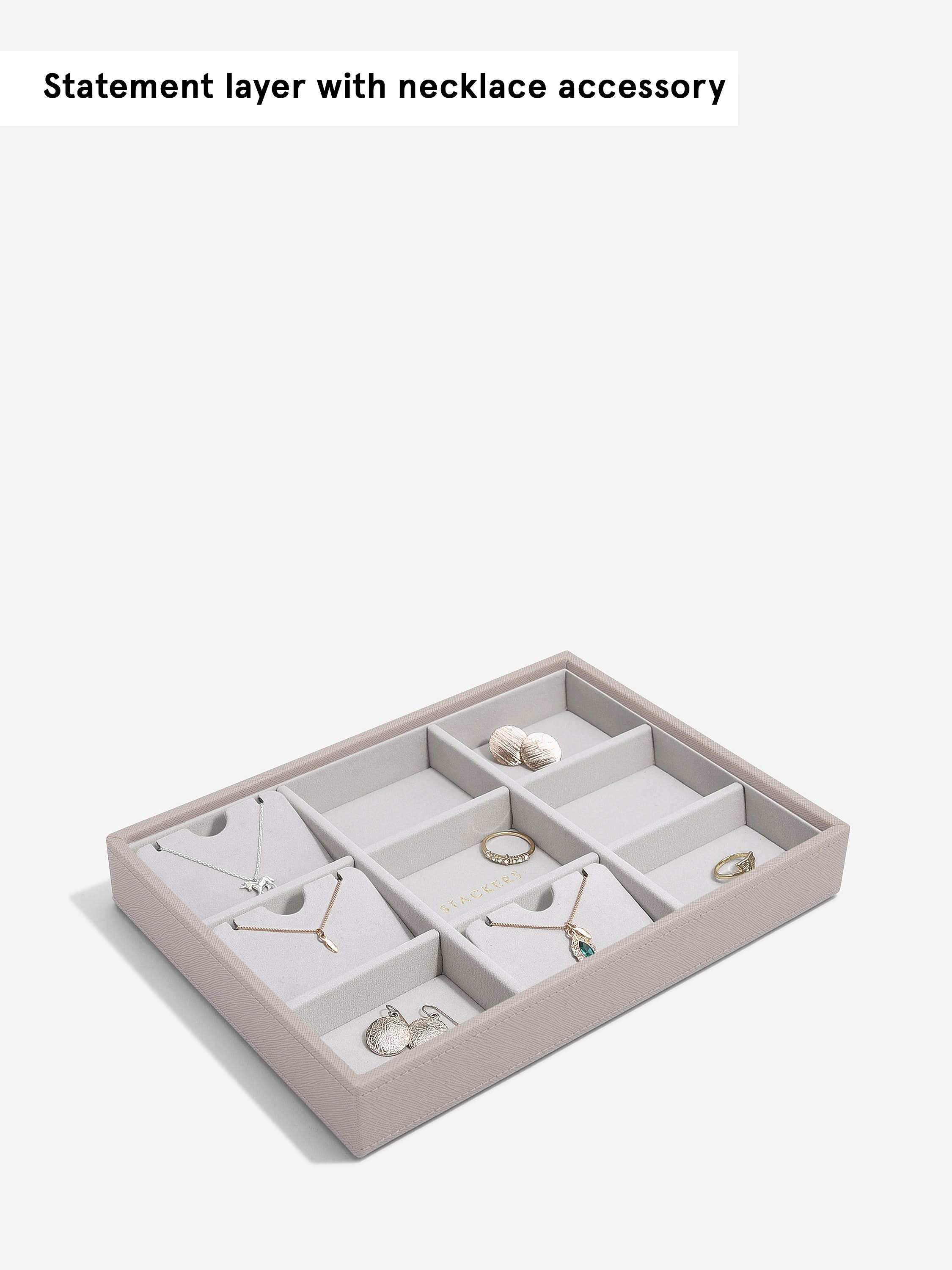 Stackers standaard Sieradenlaag voor Klassieke Juwelendoos Taupe - Mystackers