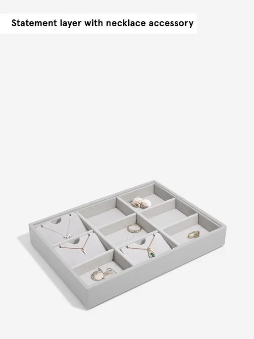 Stackers couche à bijoux standard pour boîte à bijoux classique gris