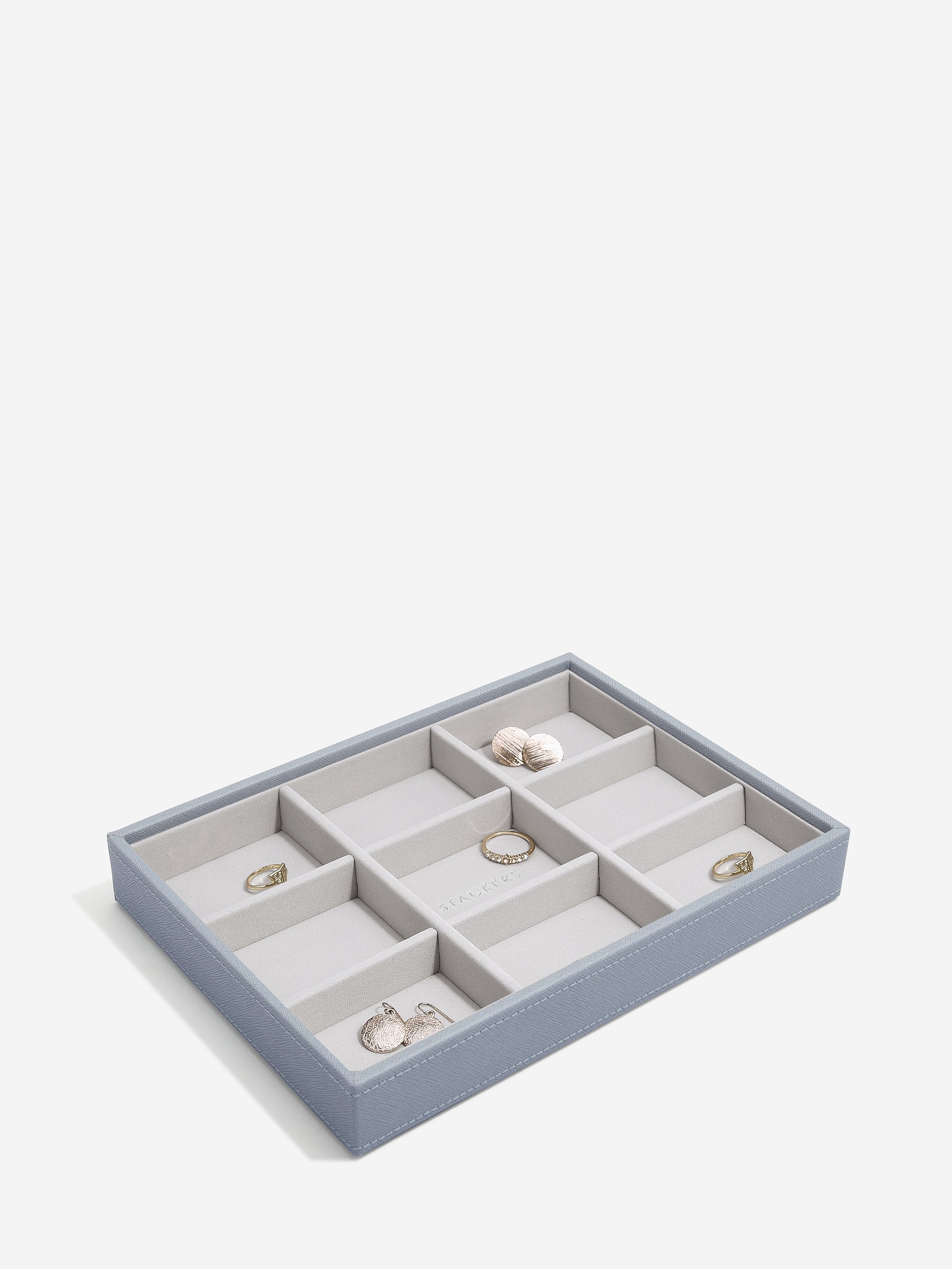 Stackers Standard Jewellery Layer for Classic Jewellery Box Blue