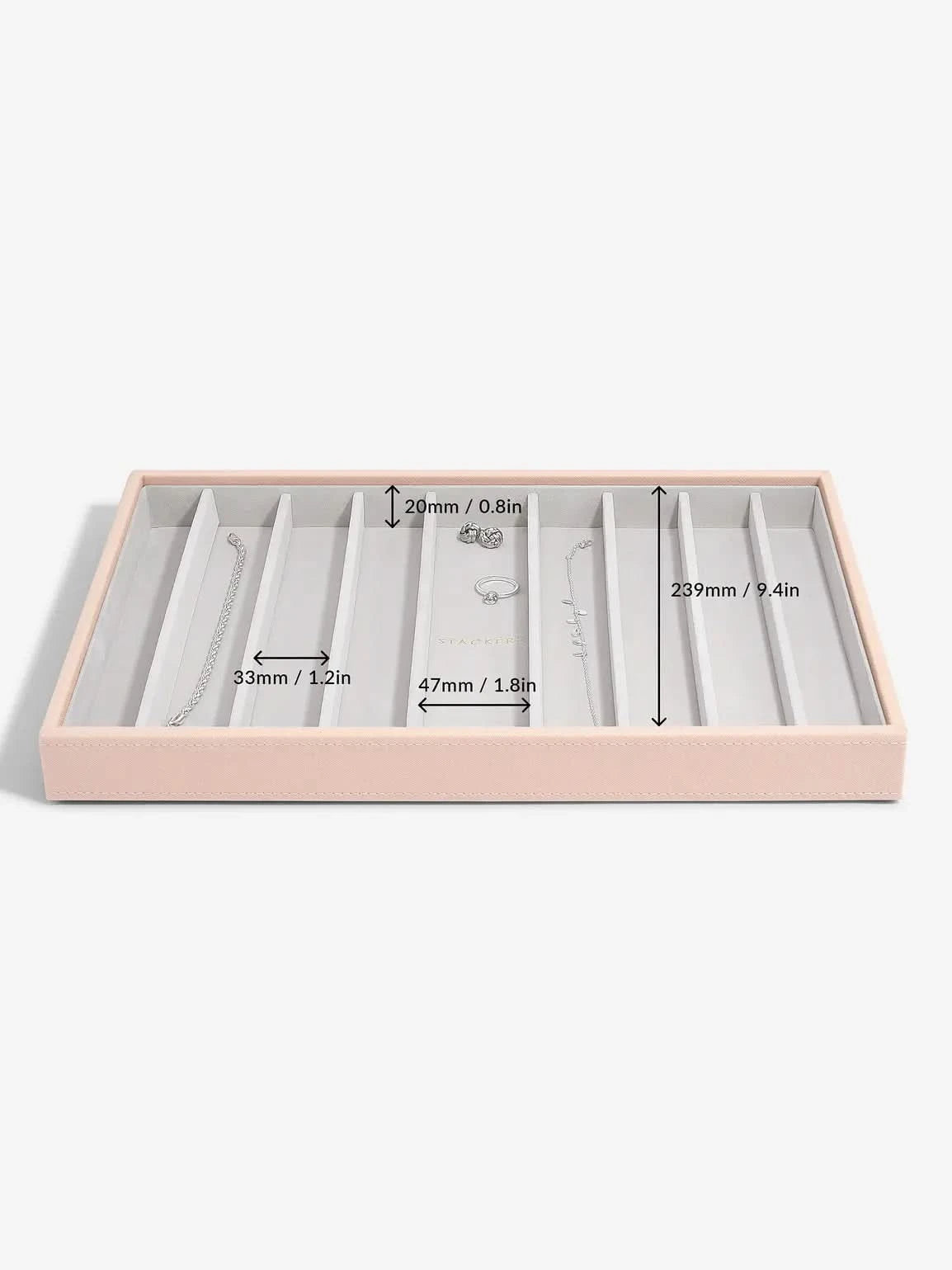 Stackers XL Halskettingenlaag Roze - Mystackers