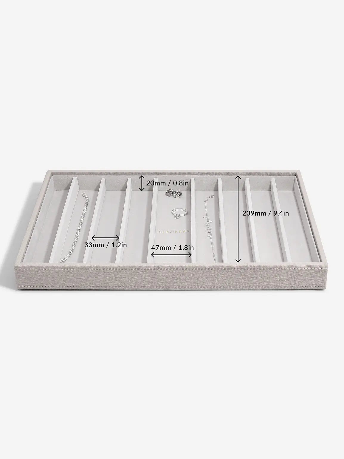 Stackers XL Halskettingenlaag Taupe - Mystackers