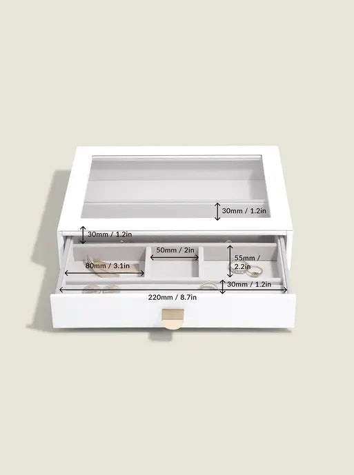 Stackers Klassieke Display Juwelendoos Set van 4 Wit - Mystackers