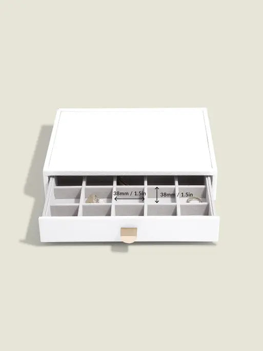 Stackers Klassieke Display Juwelendoos Set van 4 Wit - Mystackers