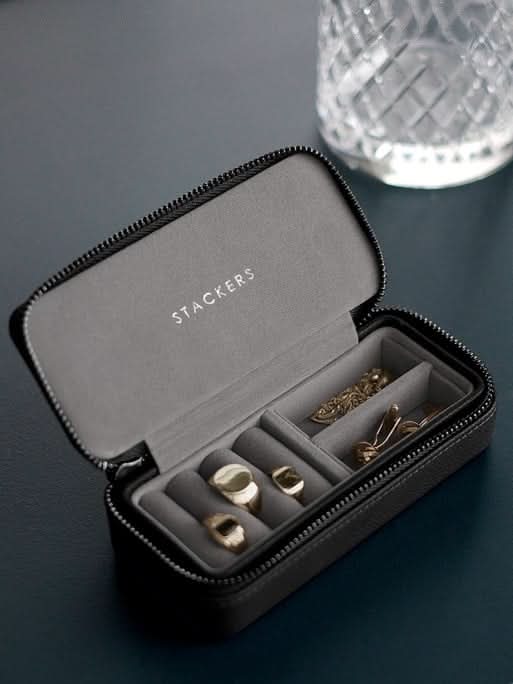Stackers Medium Travel box Zwart - Mystackers