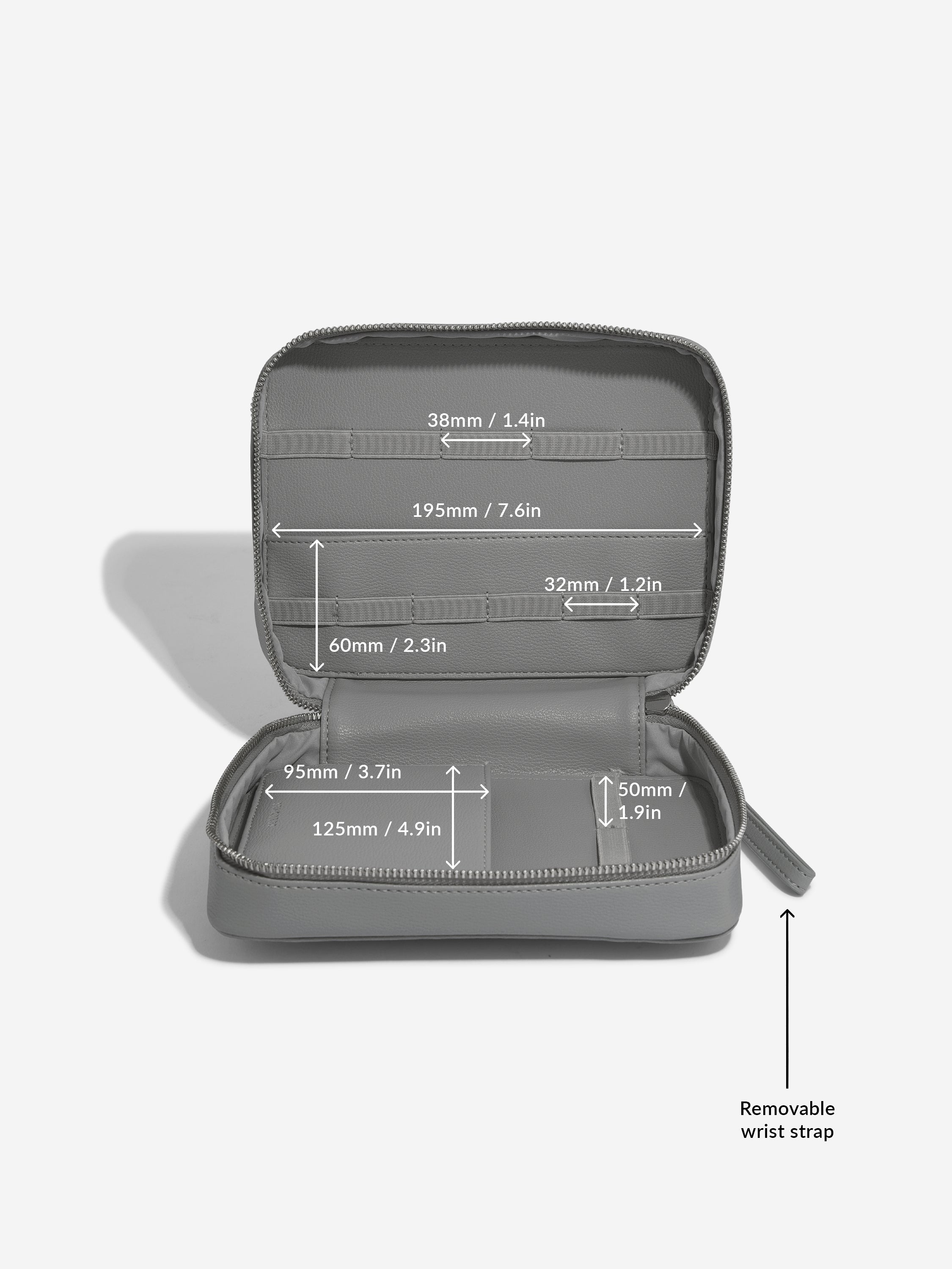 Stackers Cable Tidy Dark Grey