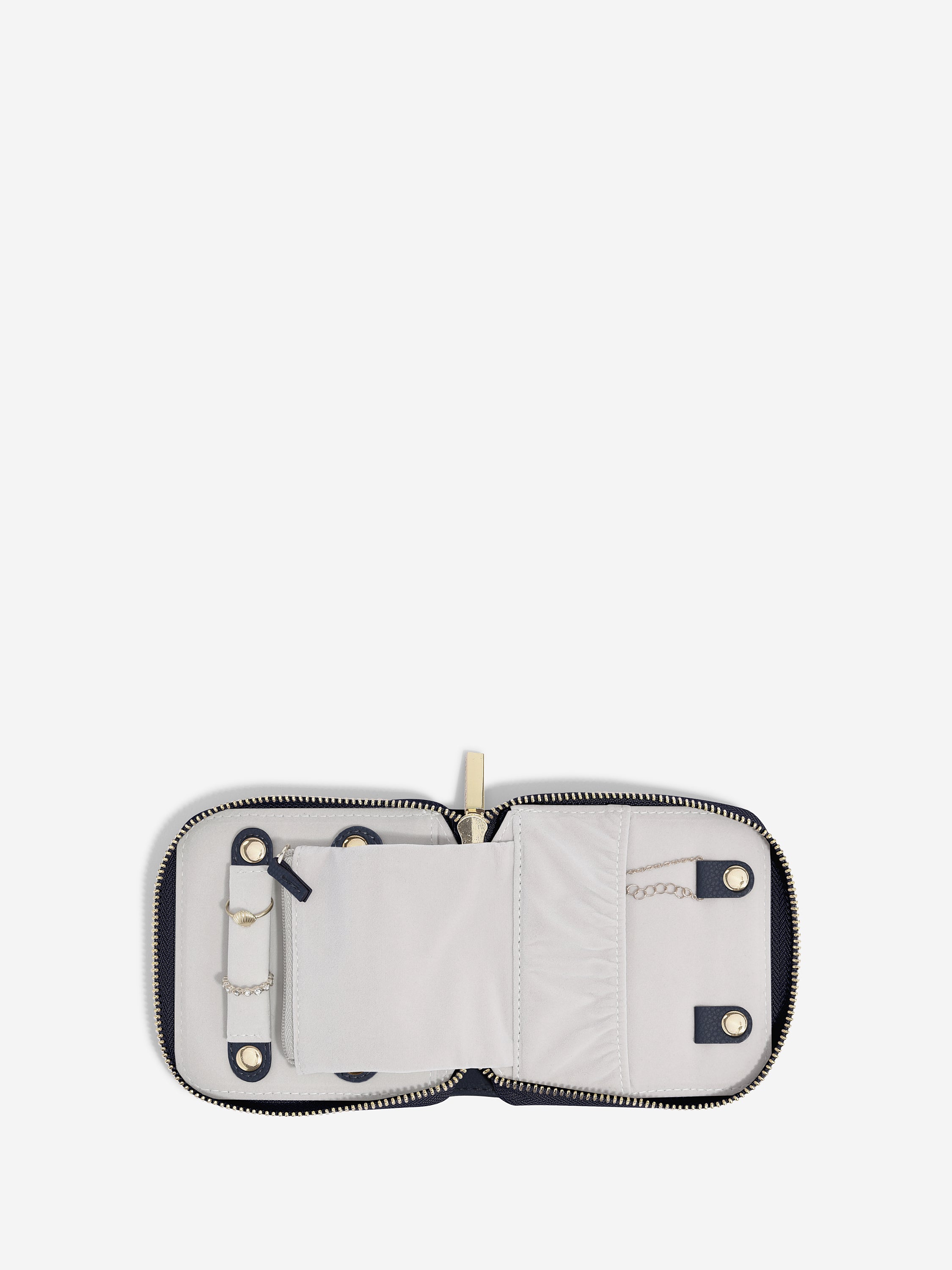 Stackers Compact Jewellery Roll Navy Blue