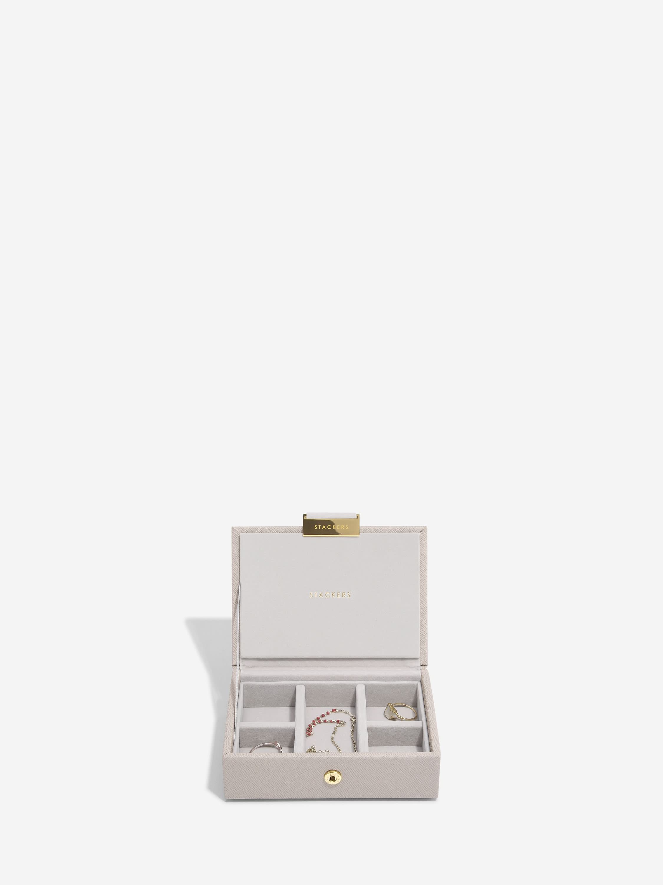 Stackers Micro Juwelendoos Set van 2 Taupe - Mystackers