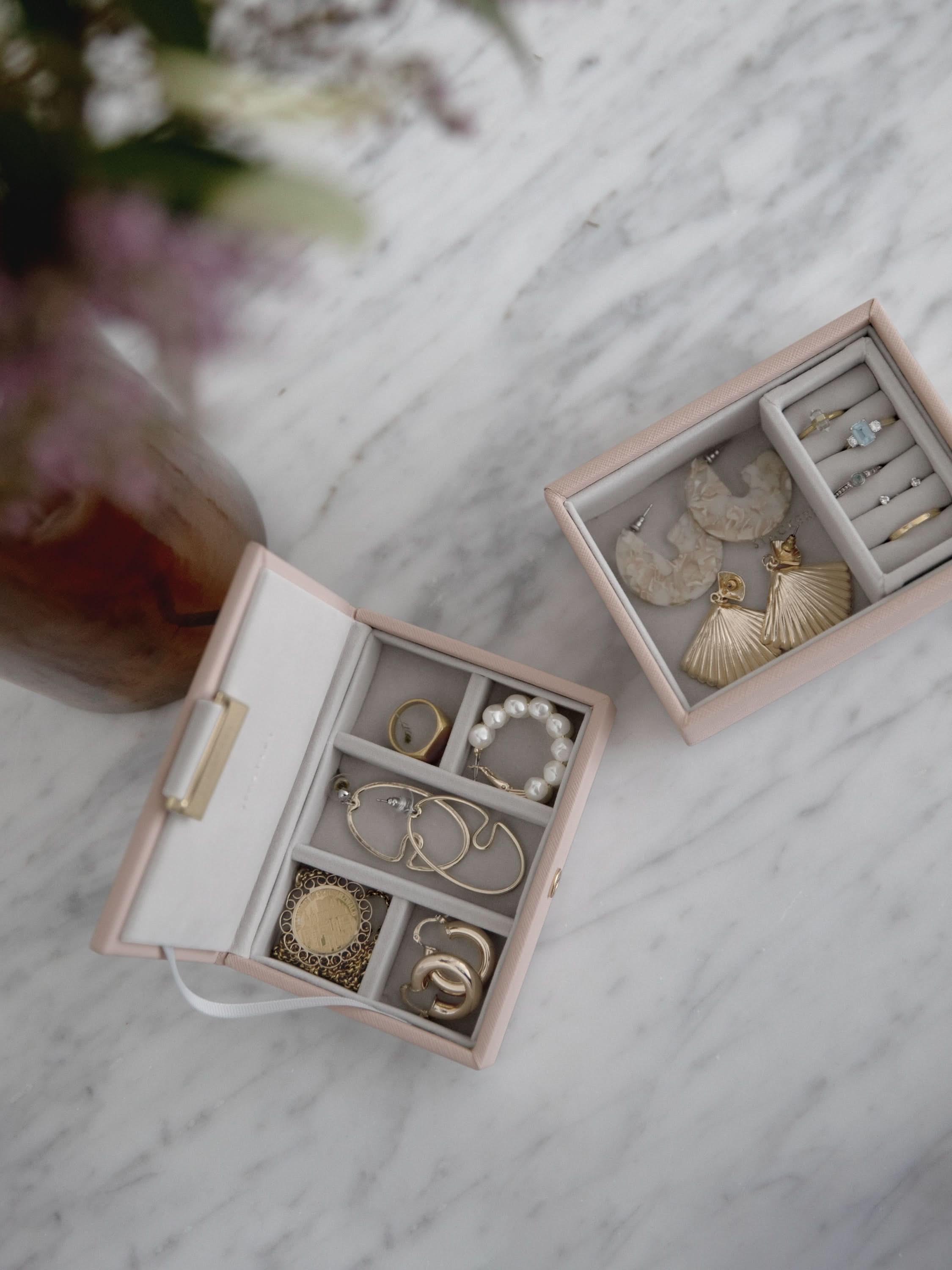 Stackers Micro Juwelendoos Set van 2 Roze - Mystackers