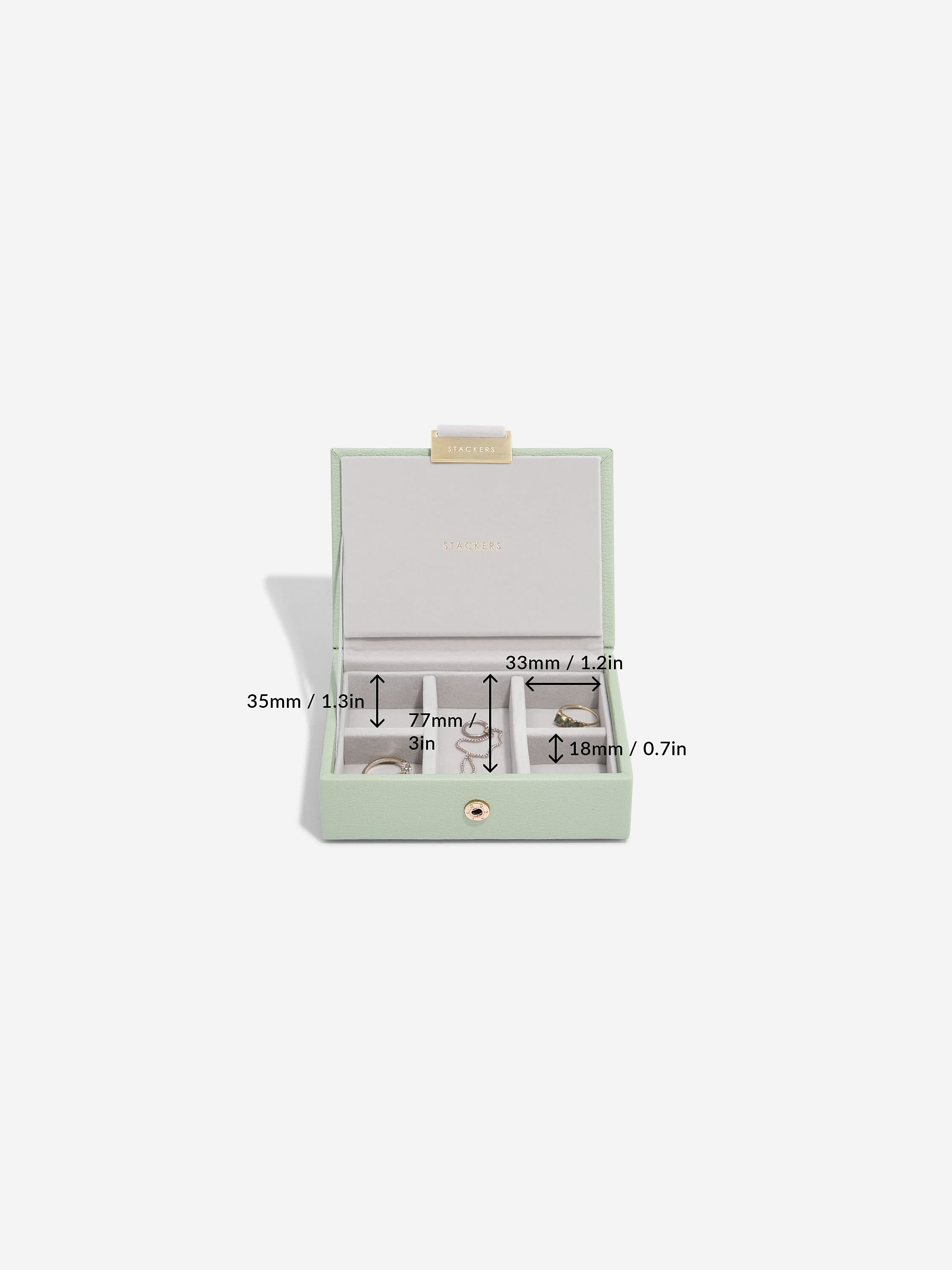 Stackers Micro Juwelendoos Set van 2 Saliegroen - Mystackers