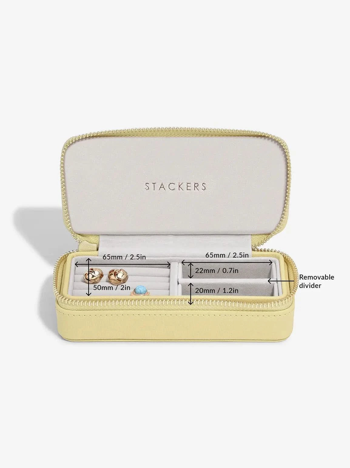 Stackers Medium Travel box Geel - Mystackers