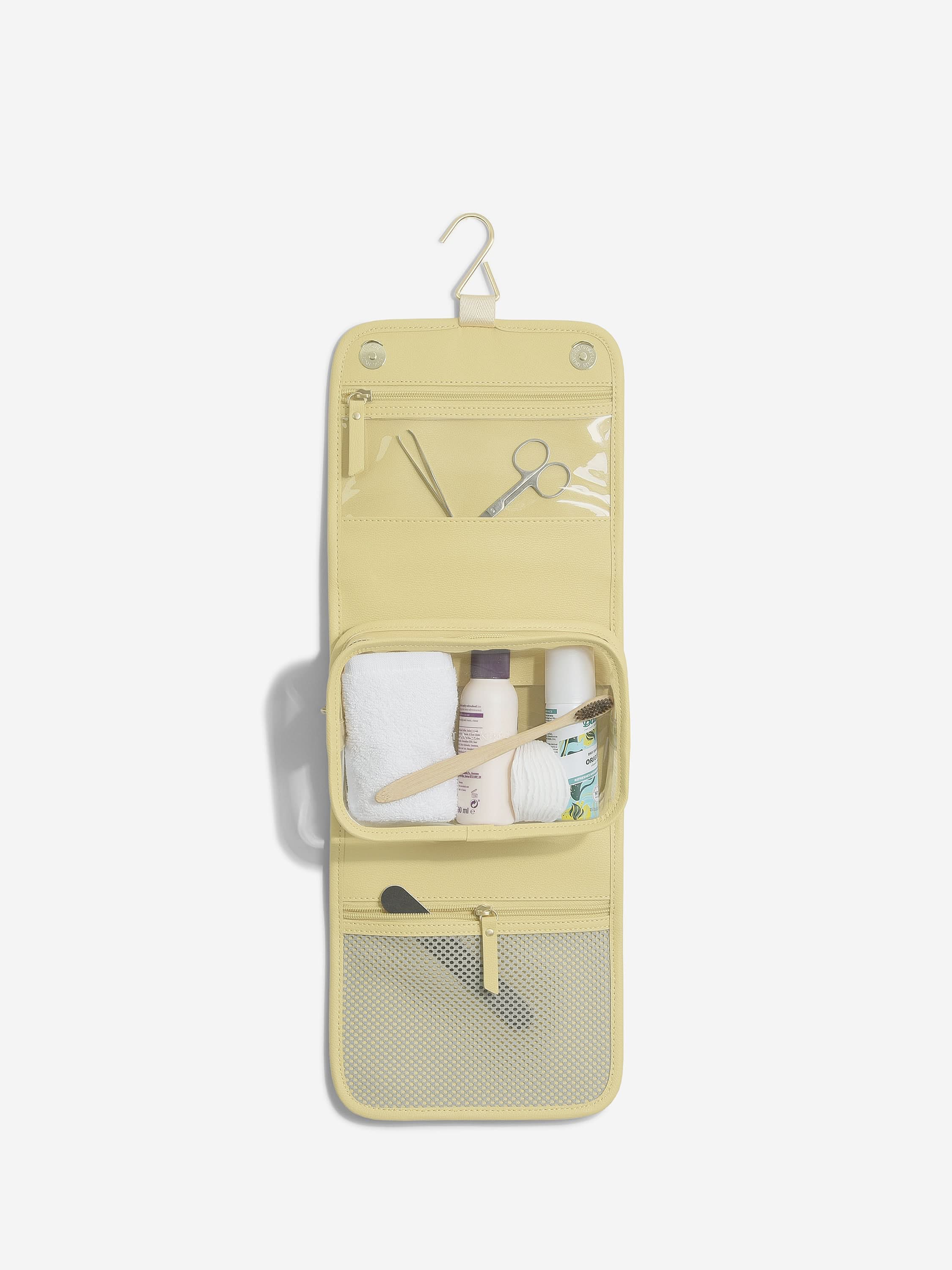 Stackers Small Hanging Toiletry Bag Yellow