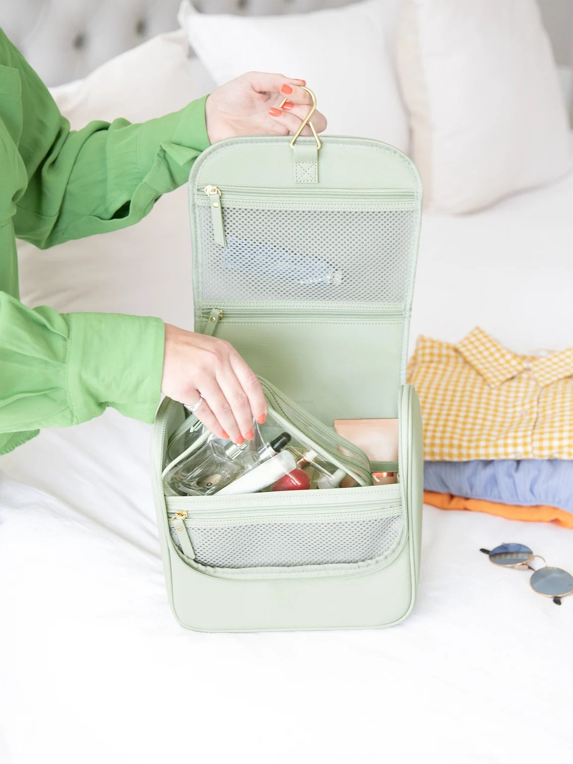 Stackers hangende Toilettas Saliegroen - Mystackers