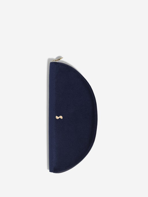 Stackers Halve Maan Jewellery Roll Marineblauw Fluweel - Mystackers