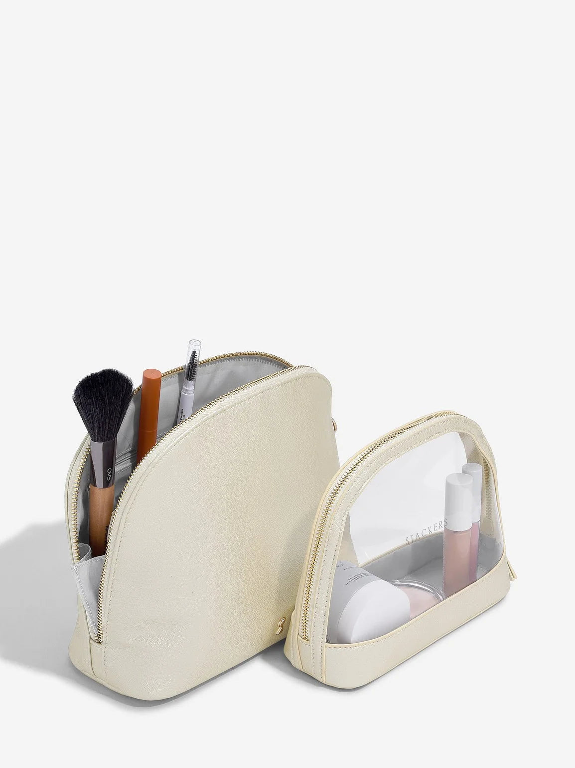 Stackers set van twee Cosmeticatassen Parelmoer - Mystackers