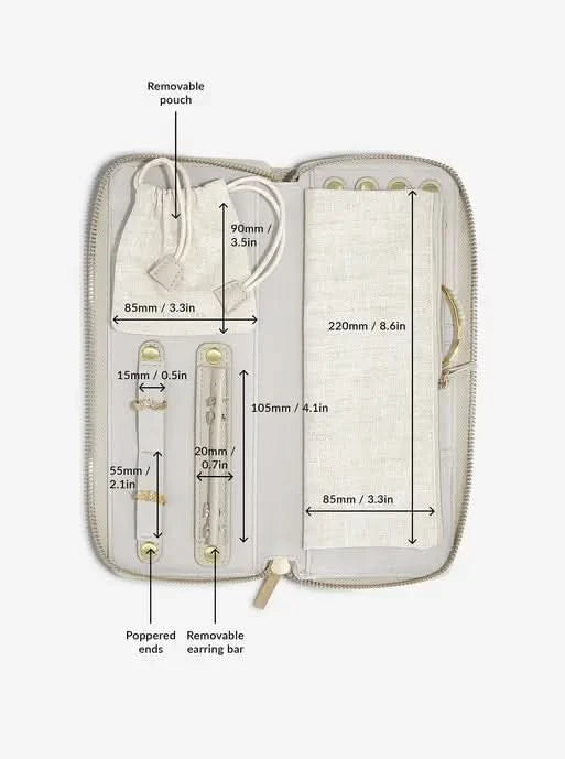 Stackers Jewellery Roll Havermout & Linnen - Mystackers