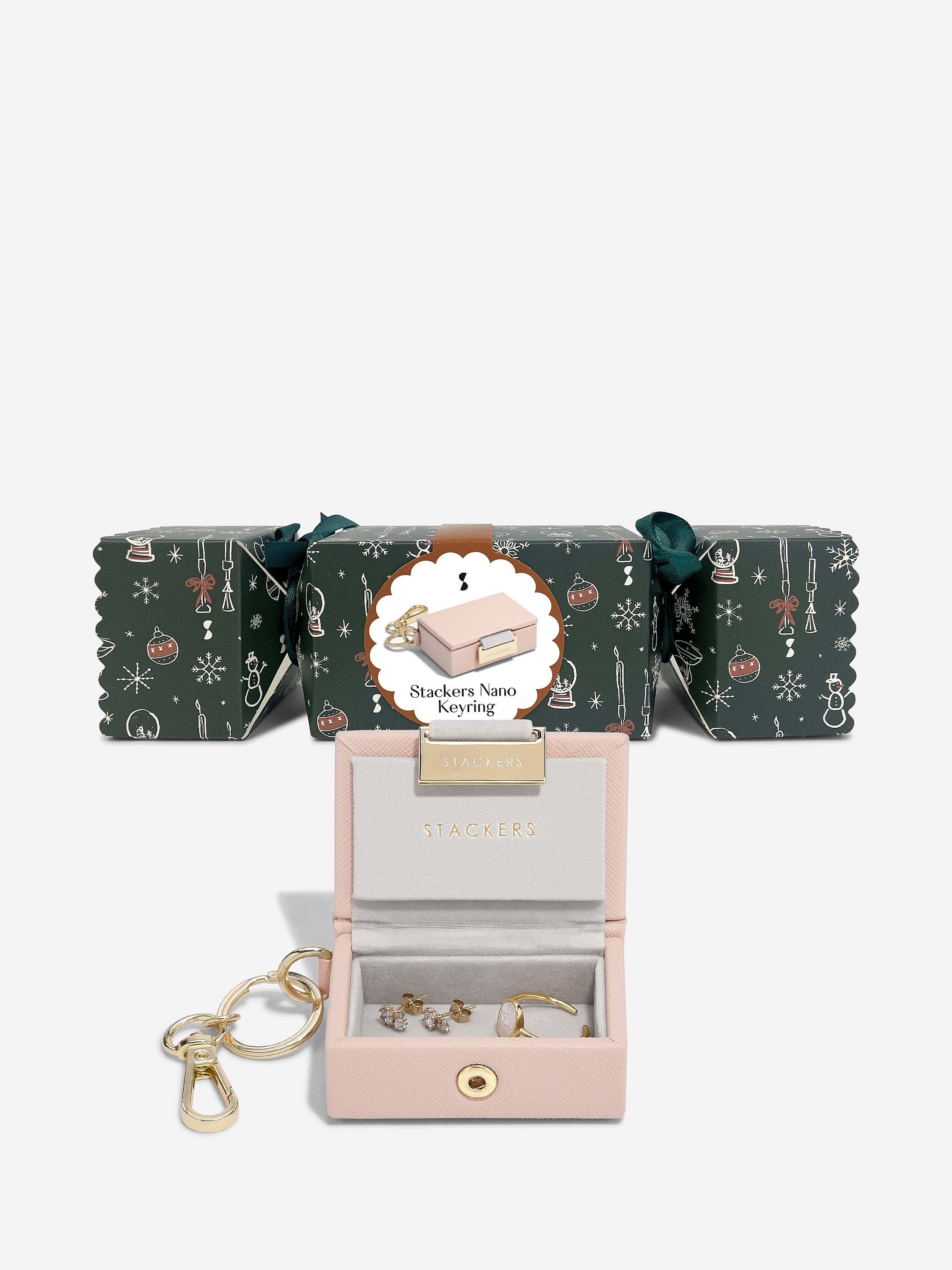 Stackers Porte-clés de boîte à bijoux en rose Party Cracker