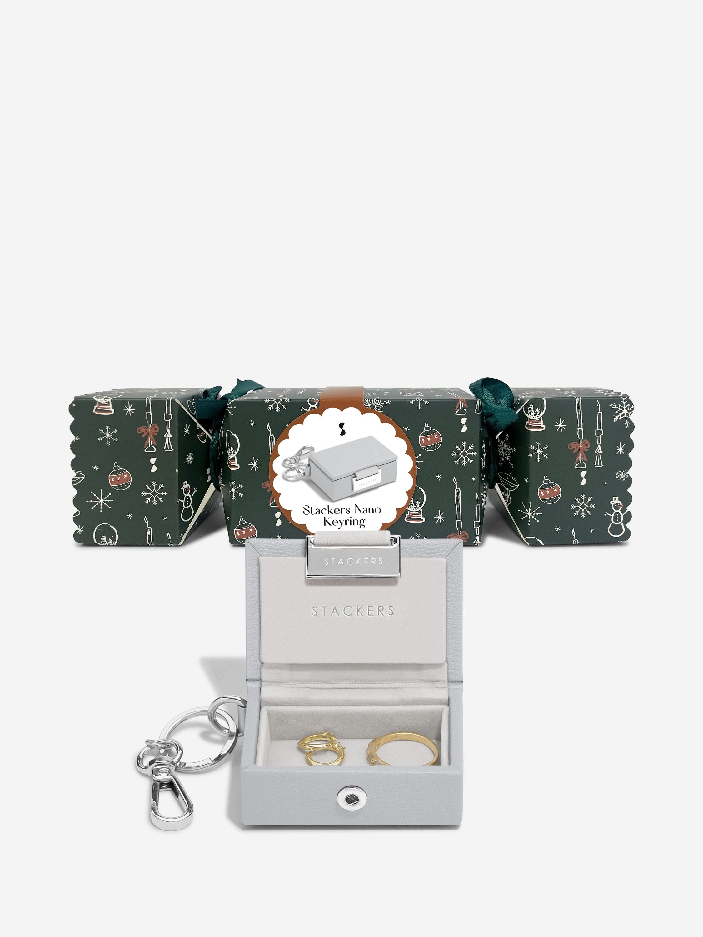 Stackers Porte-clés de boîte à bijoux Party Cracker Gris