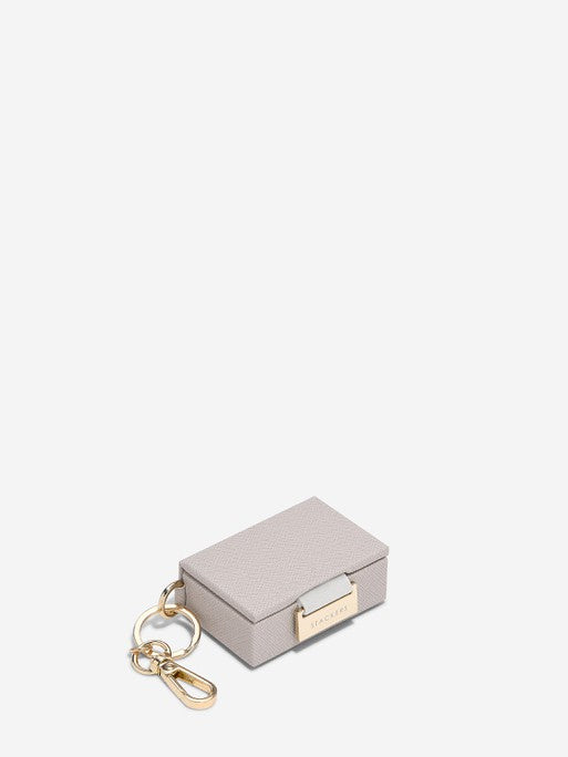 Stackers Juwelendoos Sleutelhanger in Decoratieve Kerstbal Taupe - Mystackers