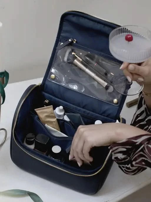 Stackers Grote Cosmeticacase Marineblauw - Mystackers