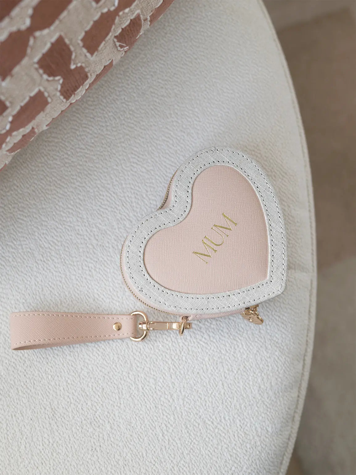 Stackers Mum Heart Travel Jewellery Box Pink