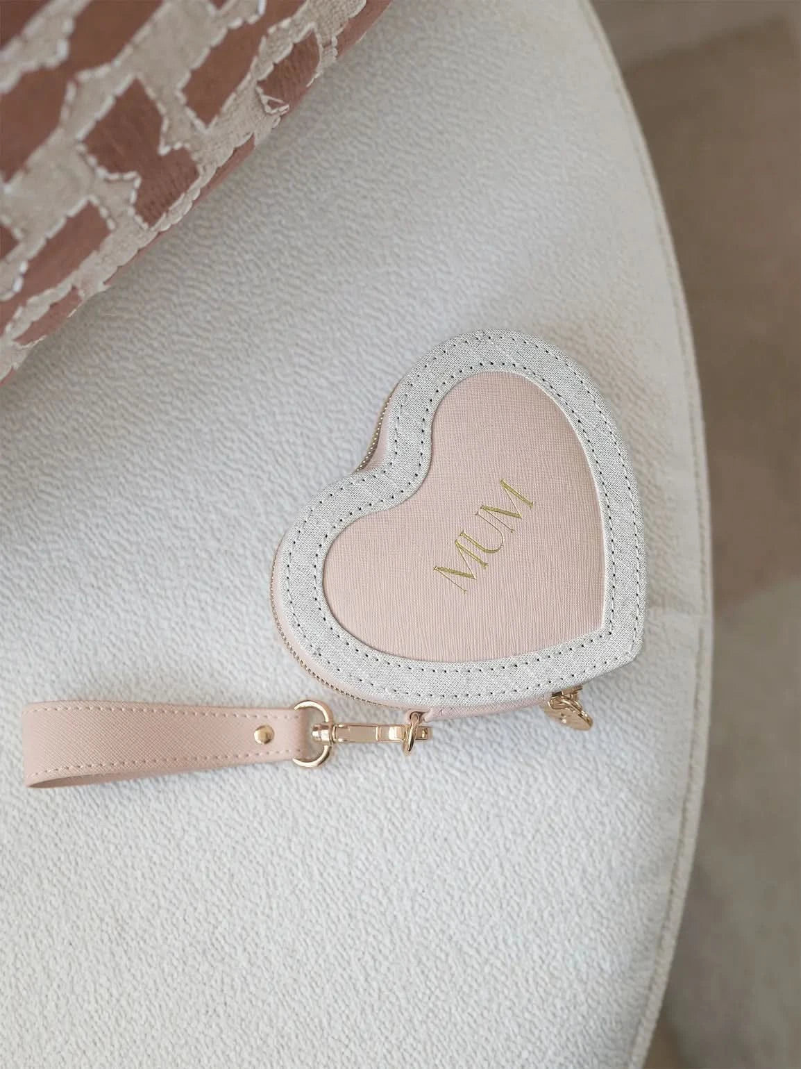 Stackers Mum Heart Travel Jewellery Box Pink