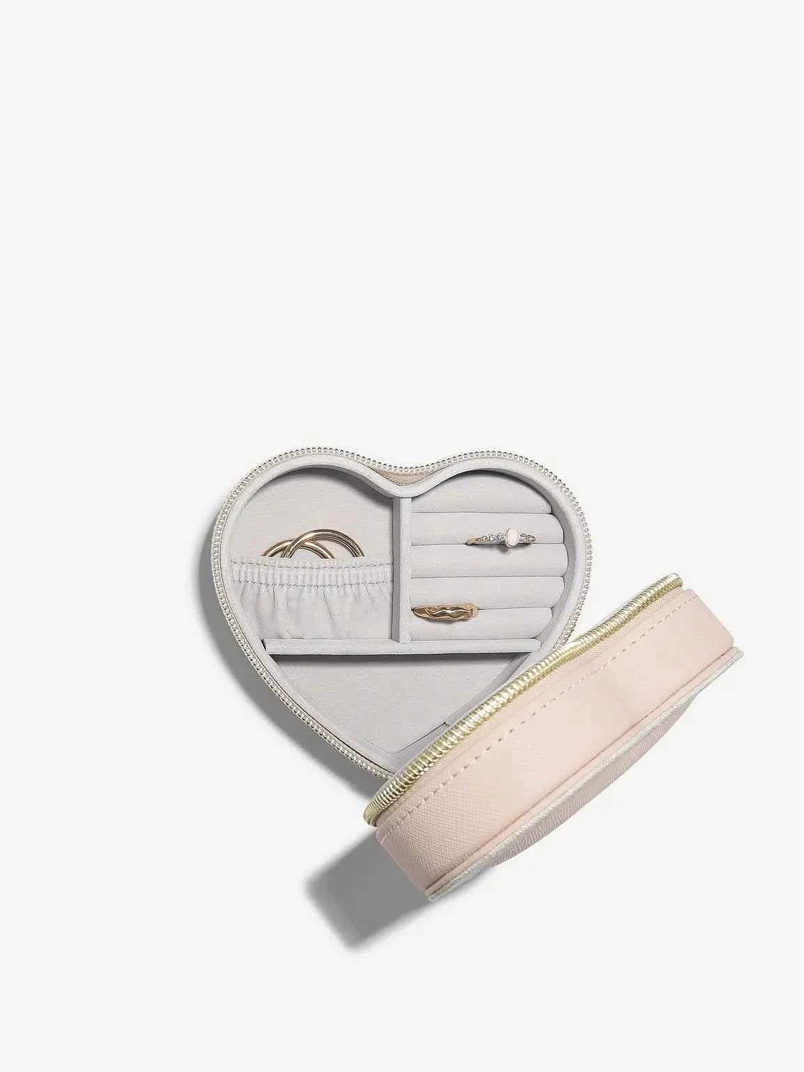 Stackers Mum Heart Travel Jewellery Box Pink
