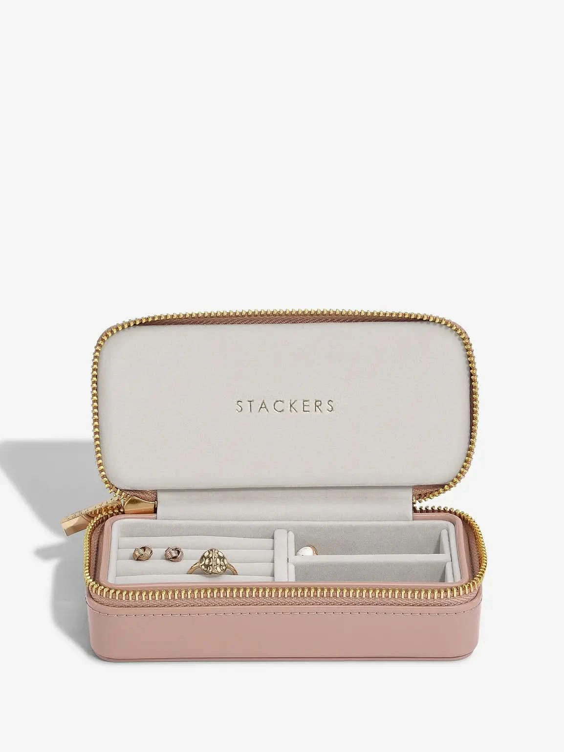 Stackers Medium Travel box Patent Copper Rose