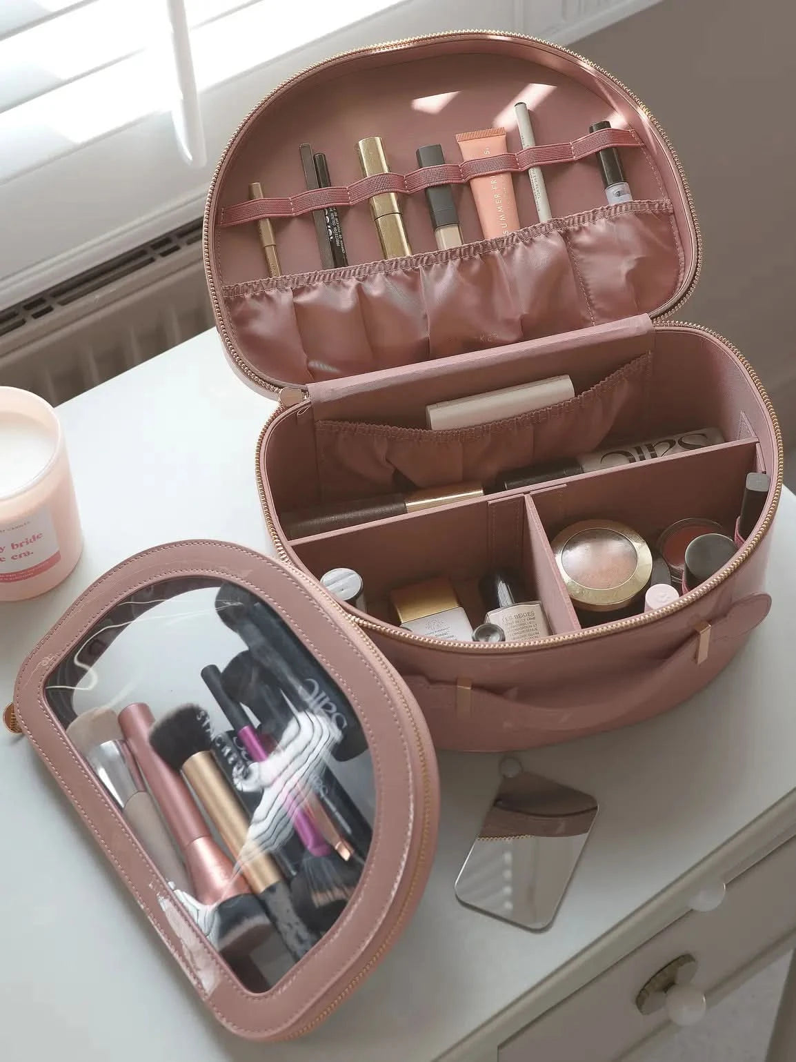 Stackers Beauty Case Patent Copper Rose