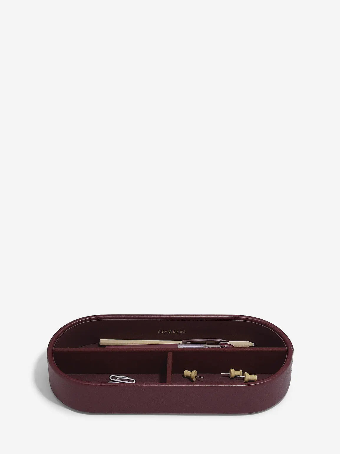 Stackers Magazine Holder Garnet Red