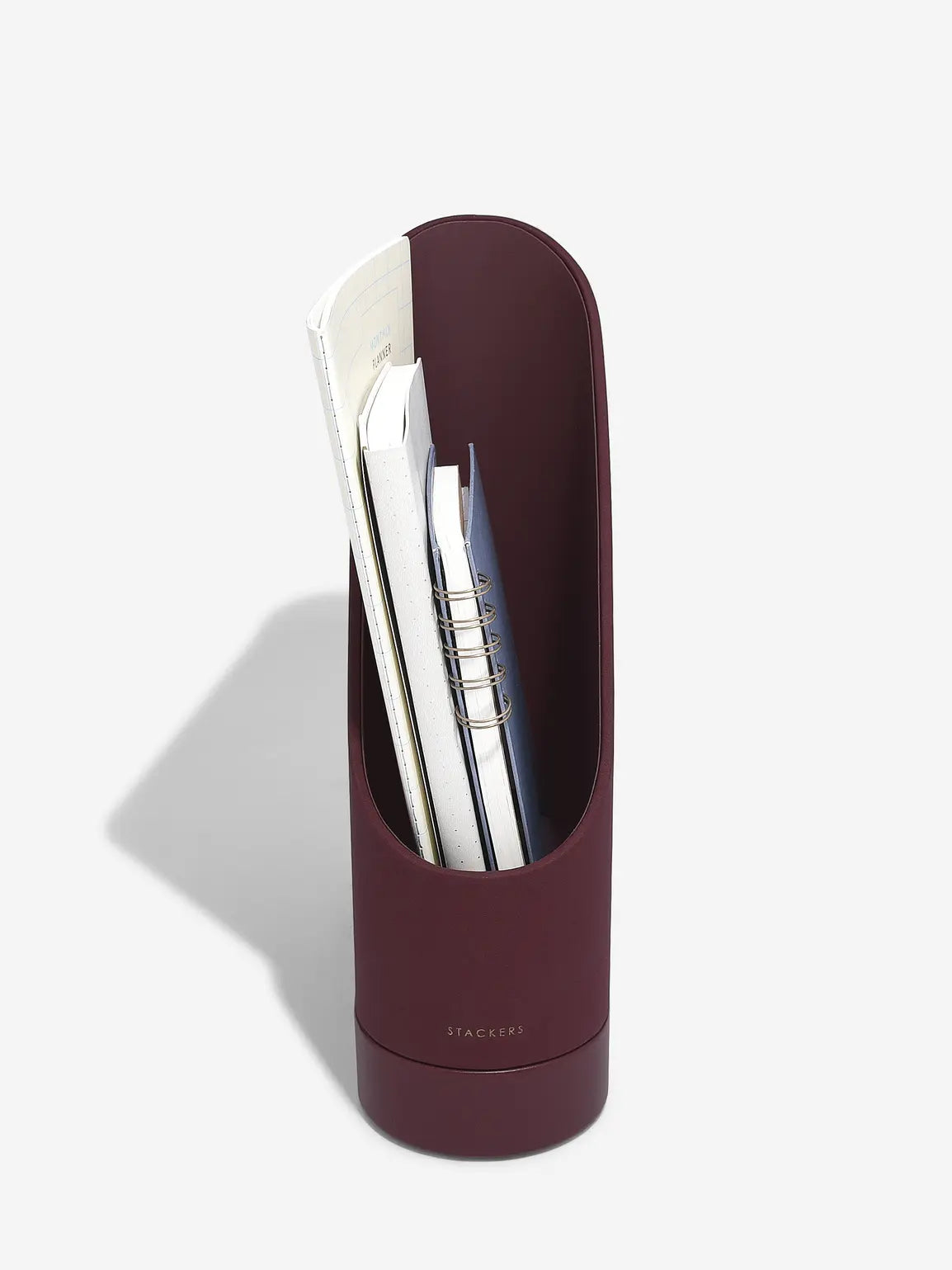 Stackers Magazine Holder Garnet Red