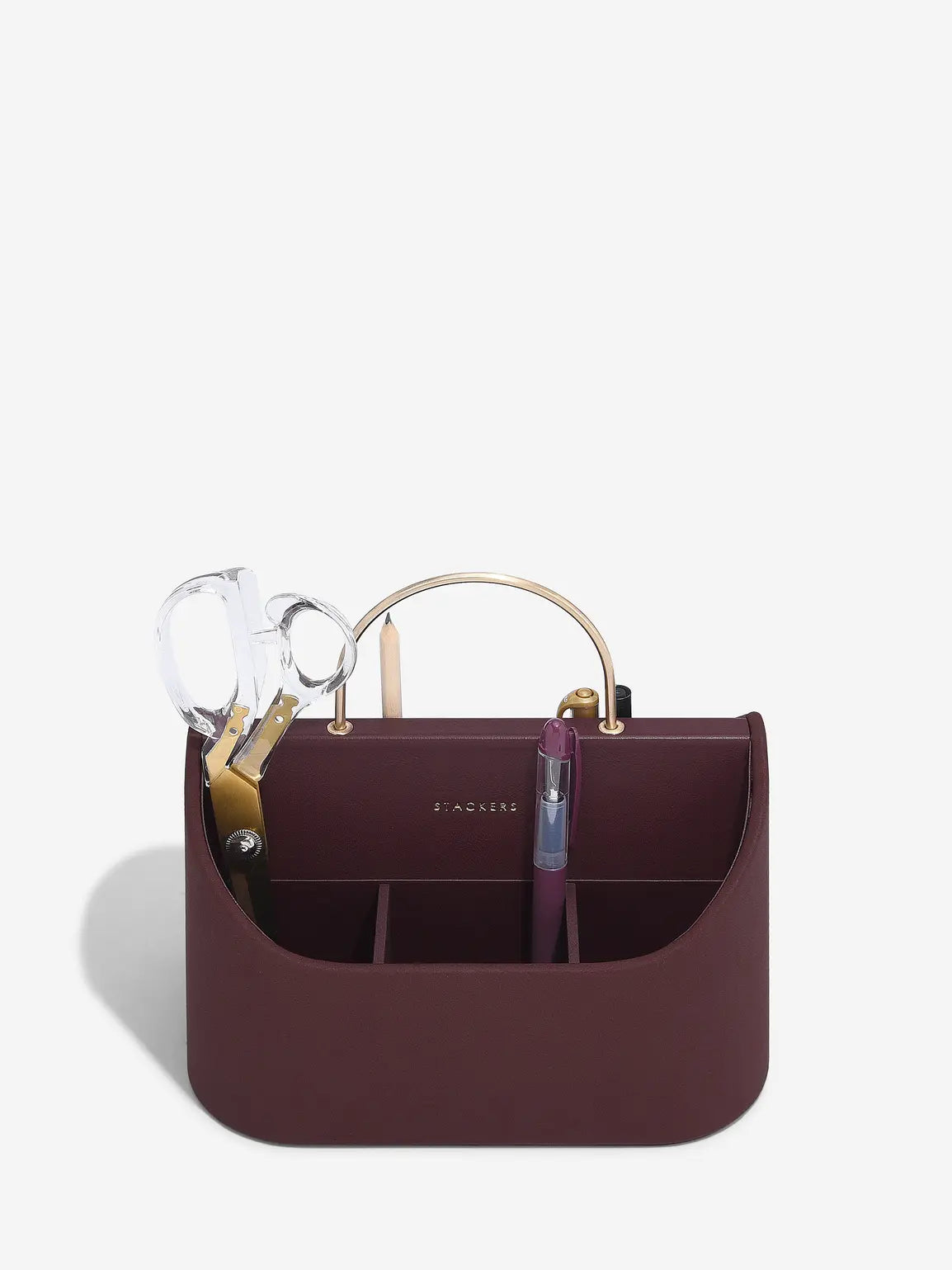 Stackers Desk Organizer Garnet Red
