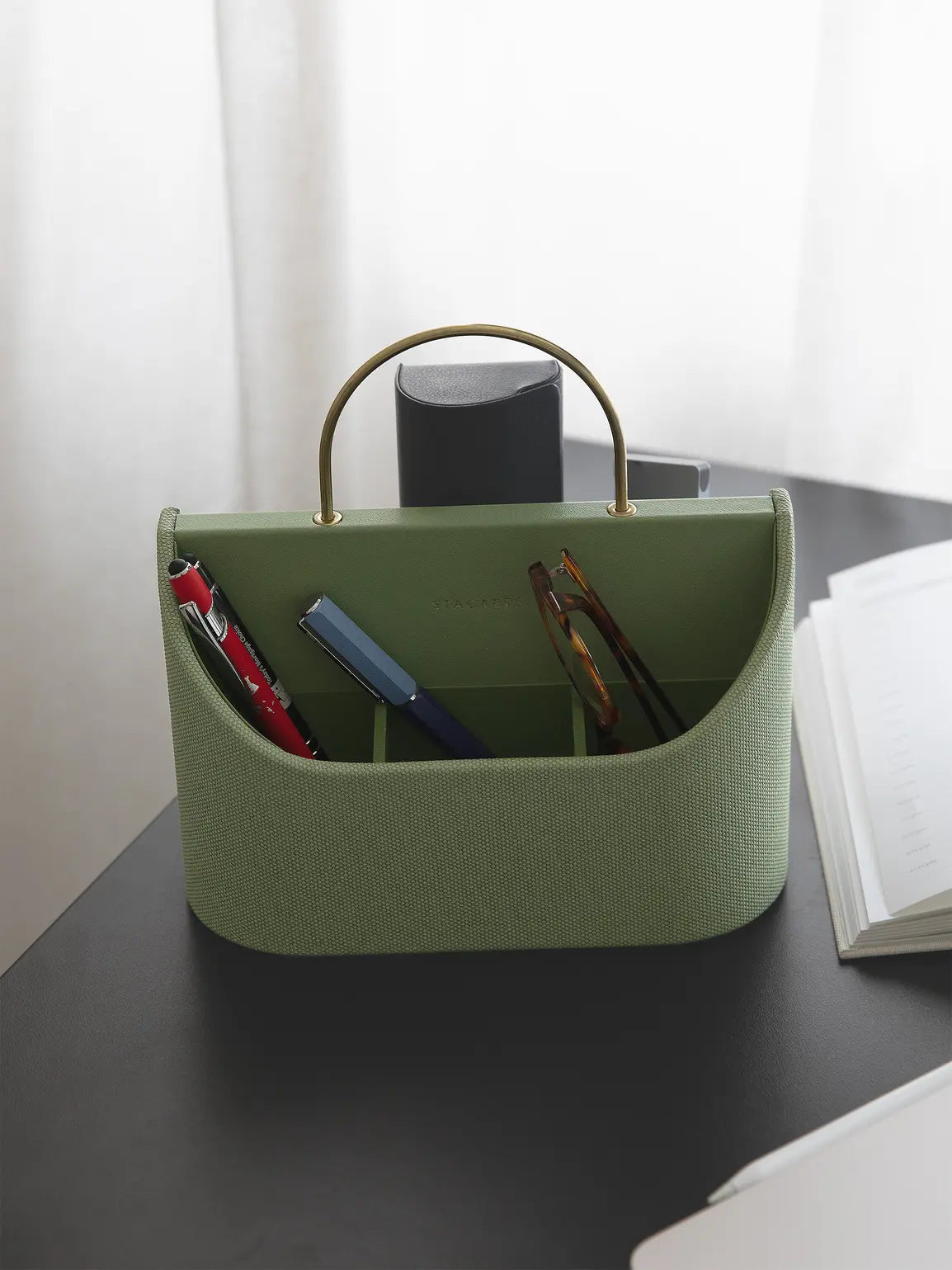 Stackers Desk Organizer Pistachio Green