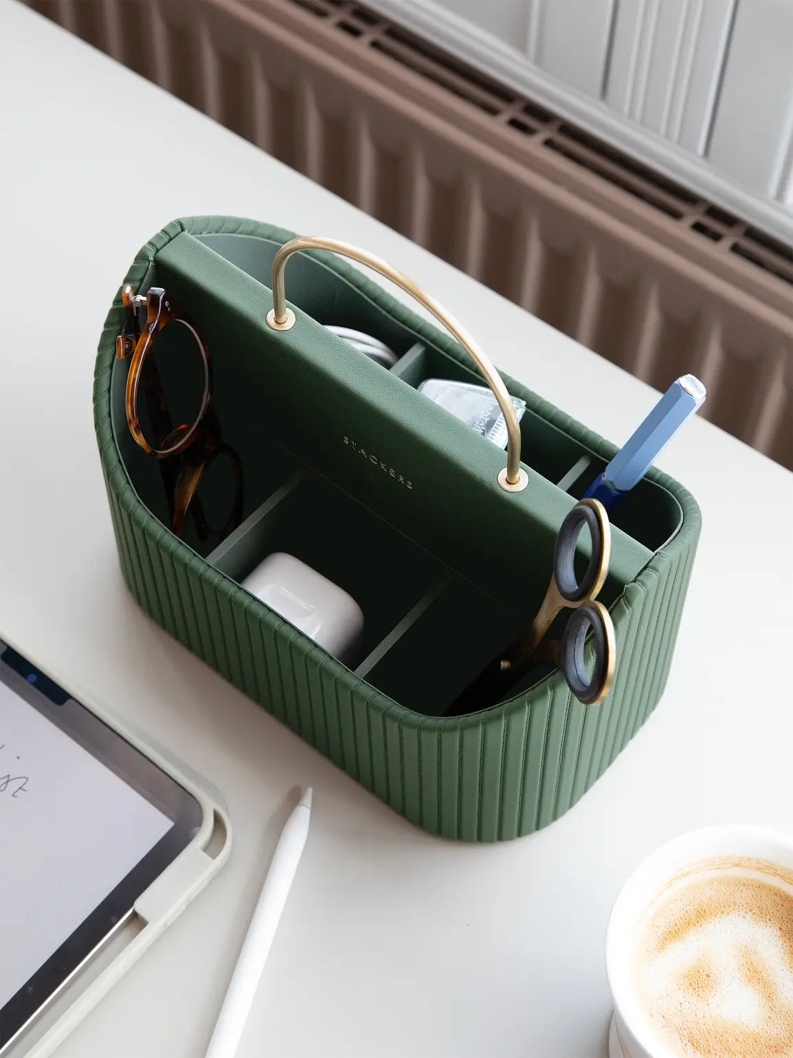 Stackers Desk Organizer Emerald Green
