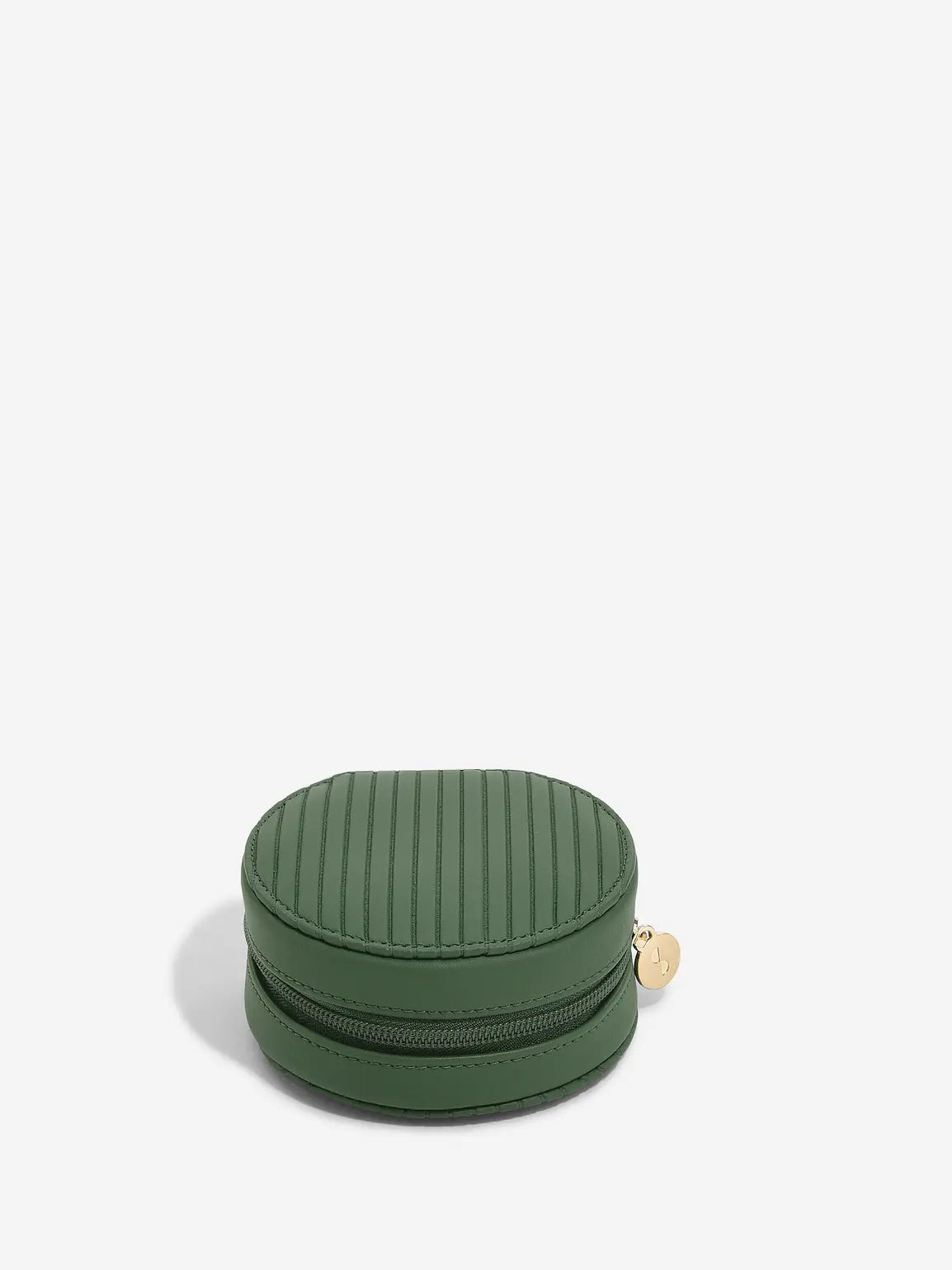 Stackers Round Travel Jewellery Box Emerald