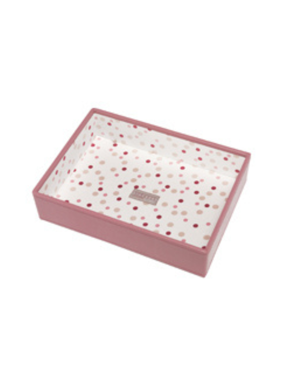 Stackers Horloge & Accessoirelaag voor Klassieke Juwelendoos Roze Gevlekt - Mystackers