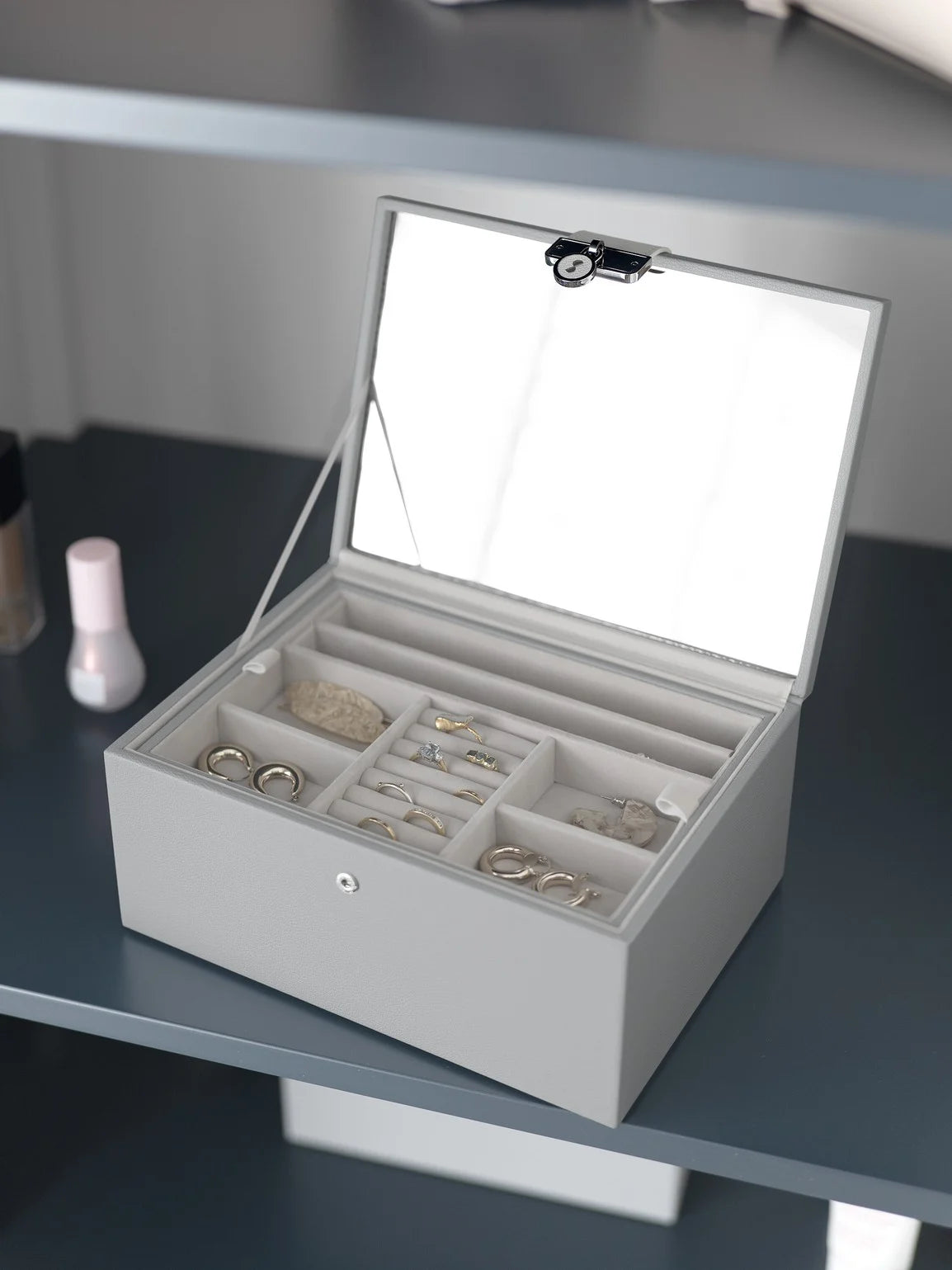 Stackers Luxe Klassieke Juwelendoos Grijs - Mystackers