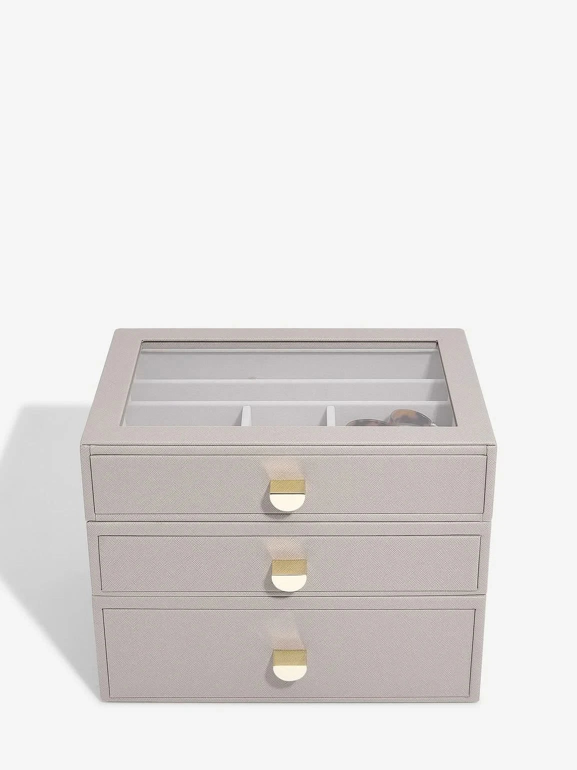 Stackers Klassieke Display Juwelendoos Set van 3 Taupe - Mystackers