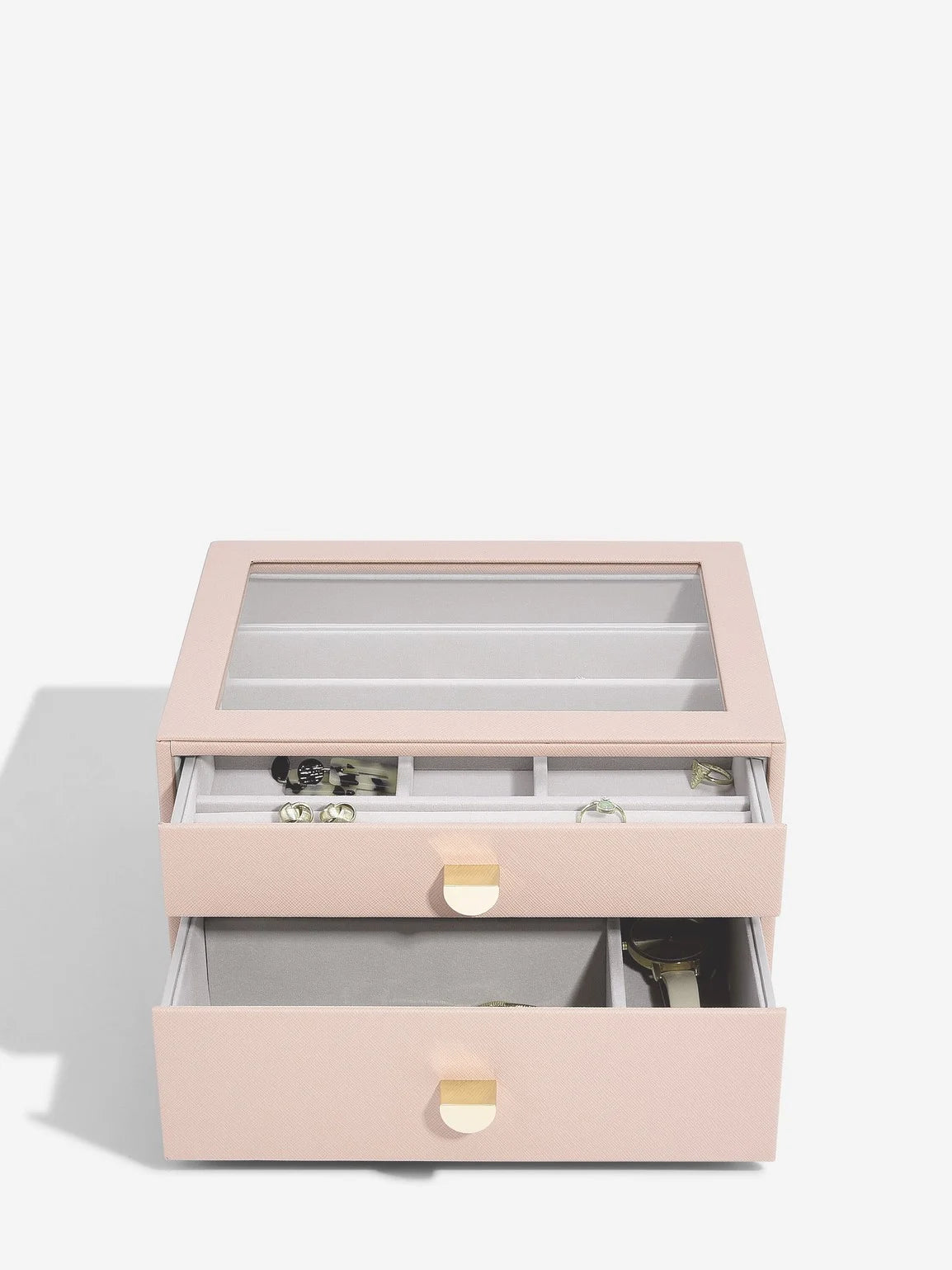 Stackers Klassieke Display Juwelendoos Set van 2 Roze - Mystackers