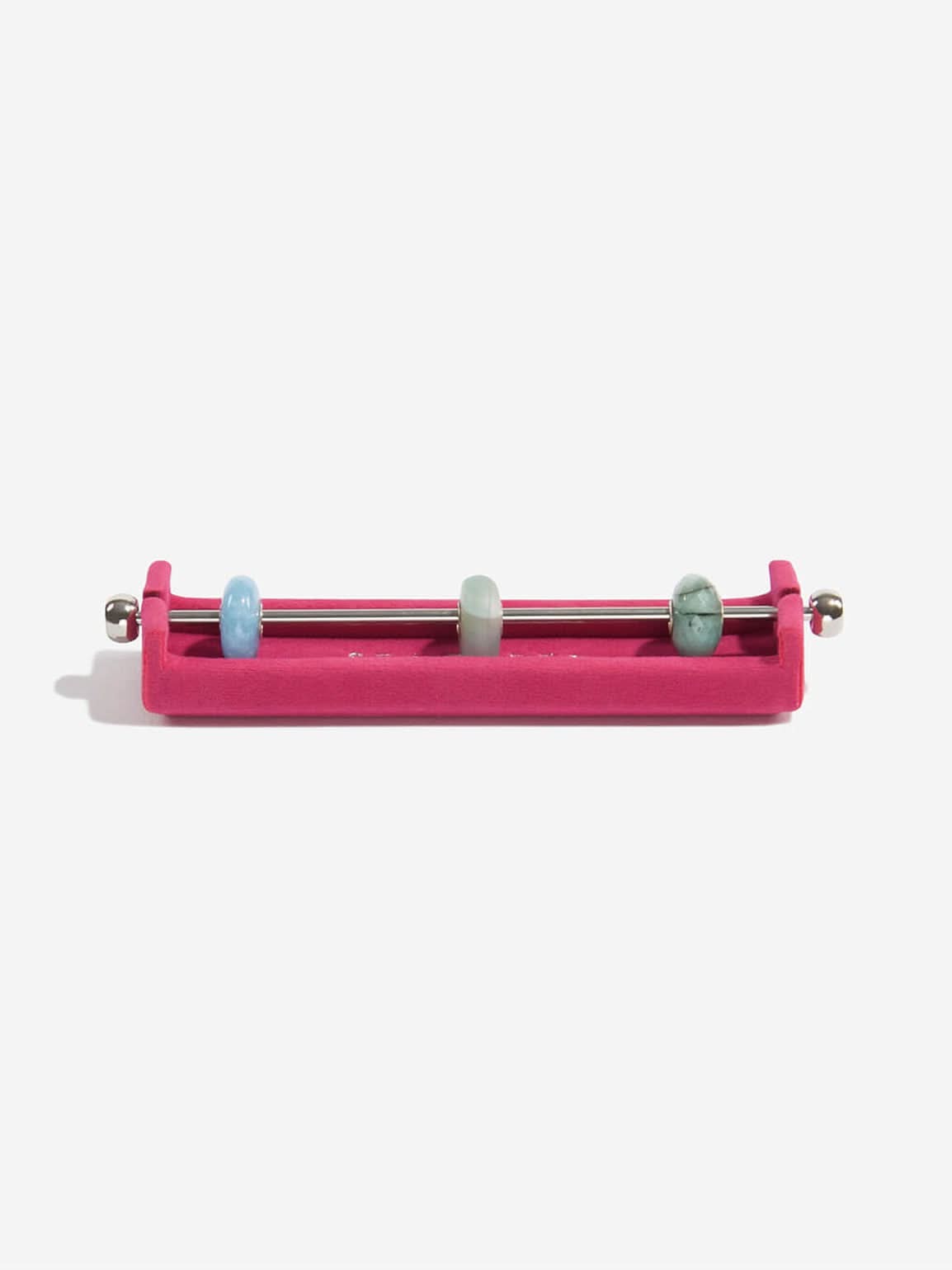 Stackers Charm Bar Zwart & Roze - Mystackers