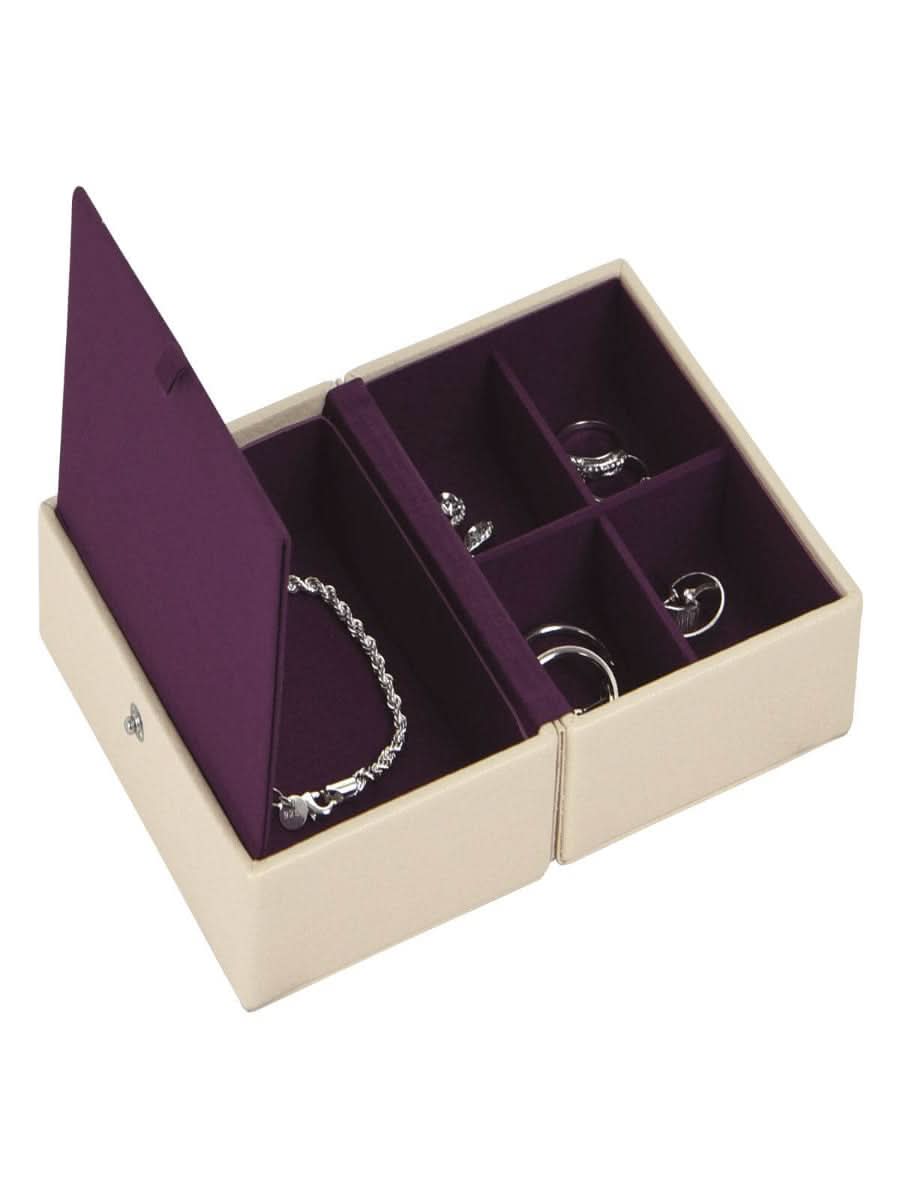 Stackers Mini Travel Box Beige & Paars - Mystackers