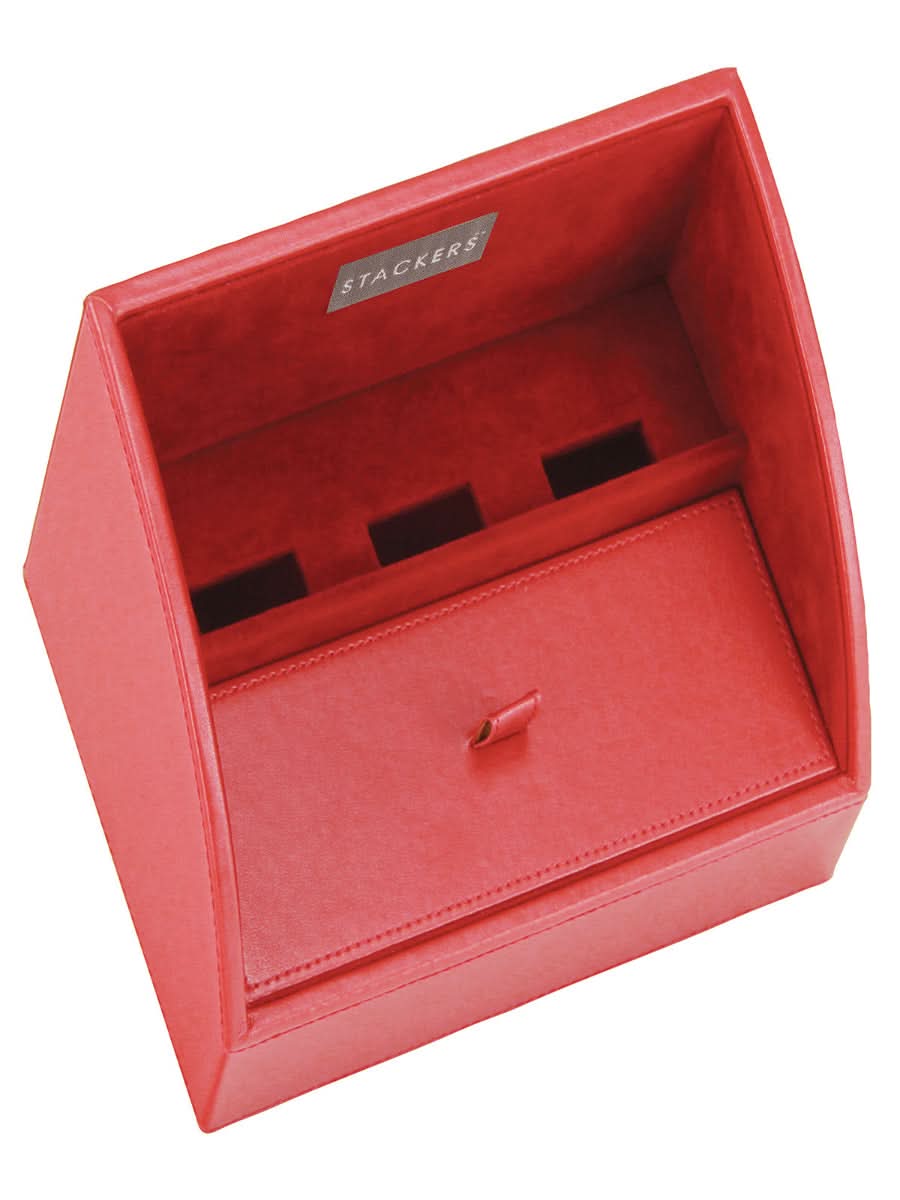 Stackers Oplaadbakje Rood Fluweel - Mystackers
