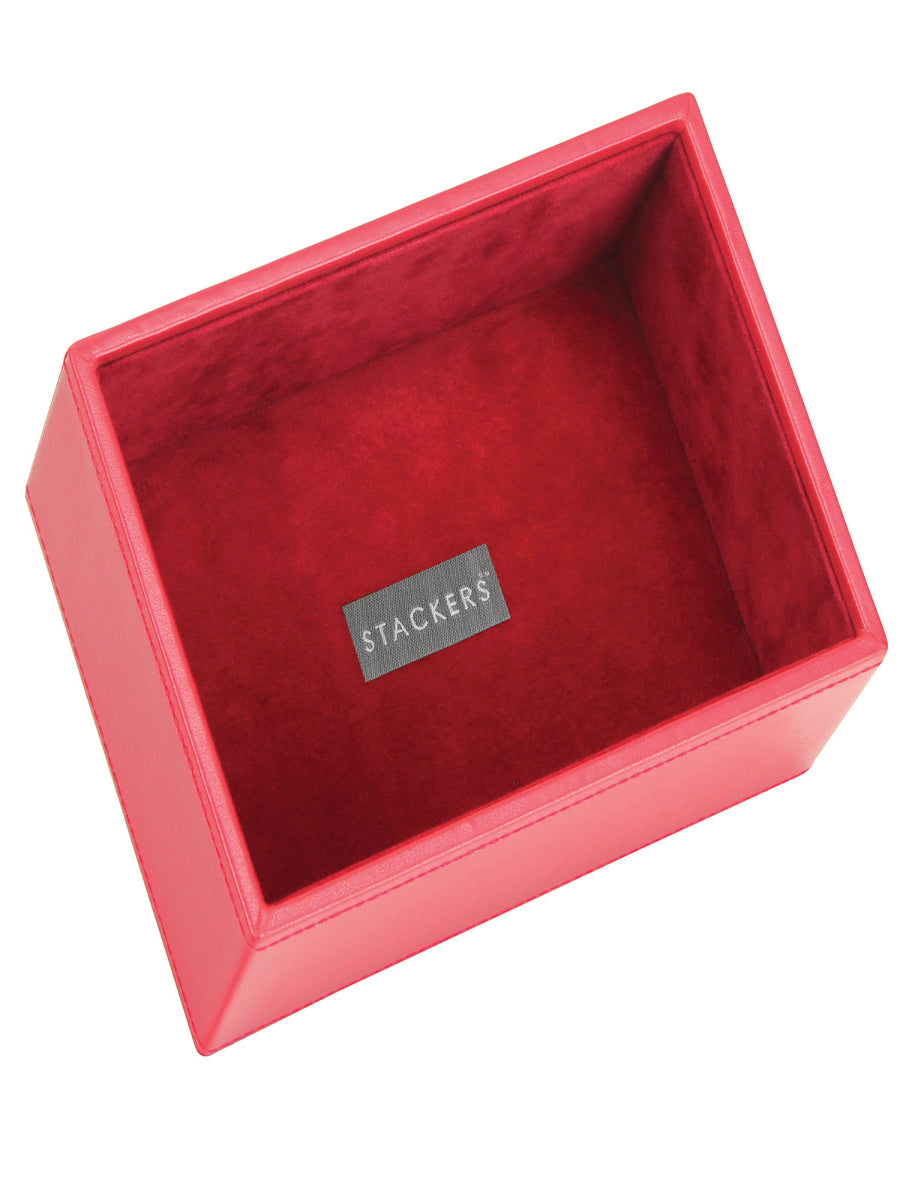 Stackers Mini Horloge & Accessoirelaag Rood - Mystackers