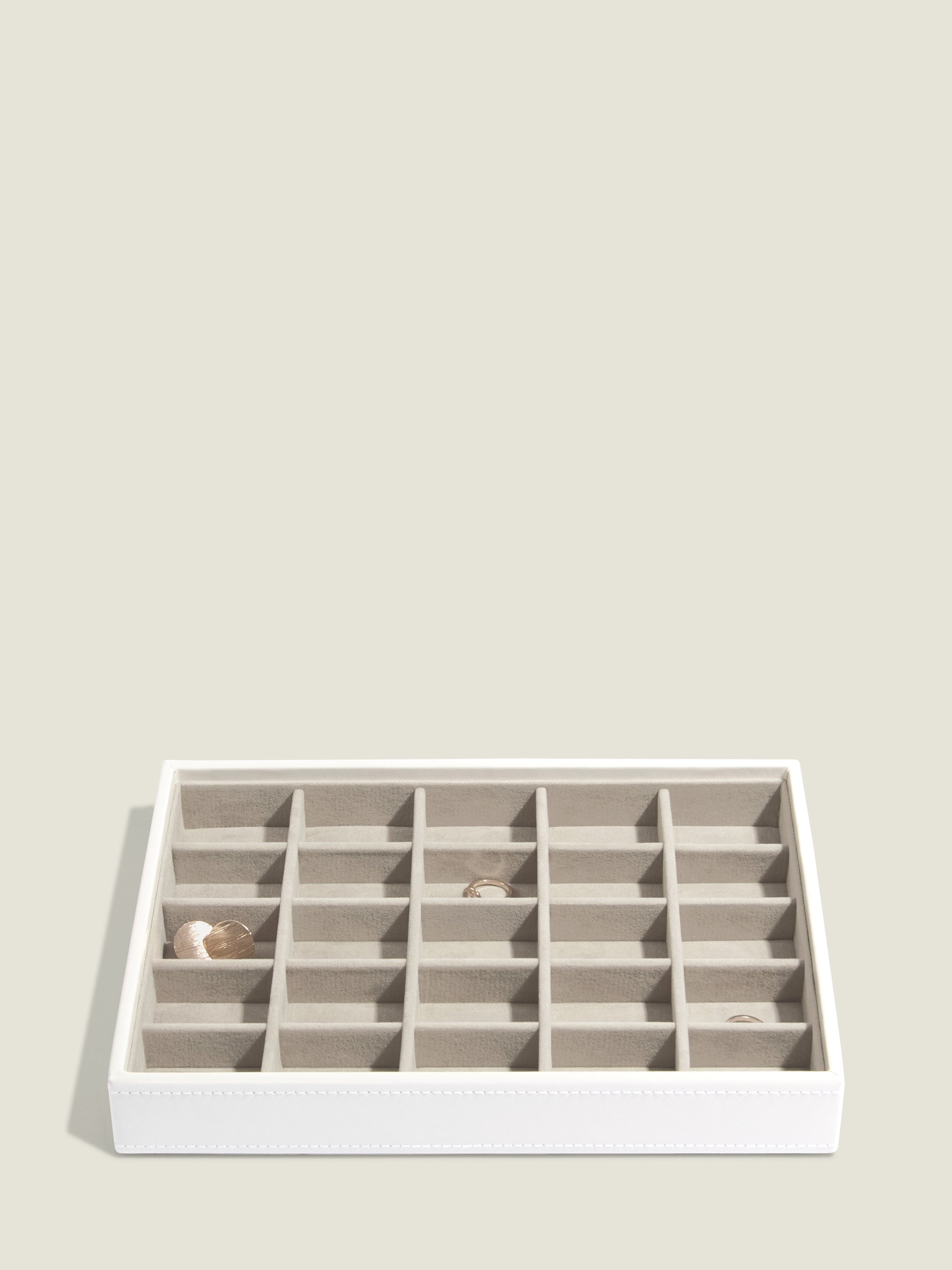 Stackers Classic Boîte à Bijoux Lot de 4 Blanc