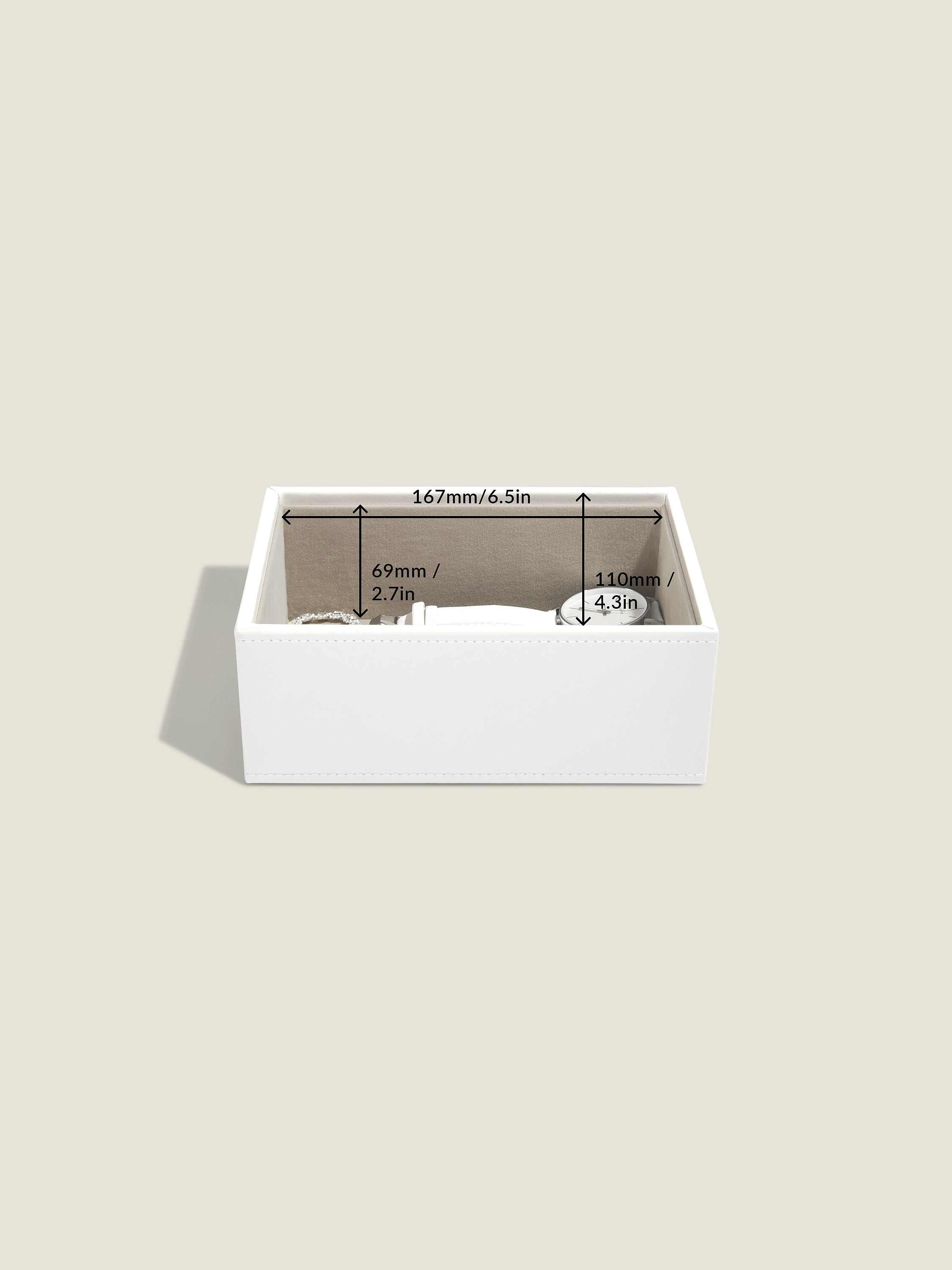 Stackers Mini Compartiment Montre & Accessoires Blanc