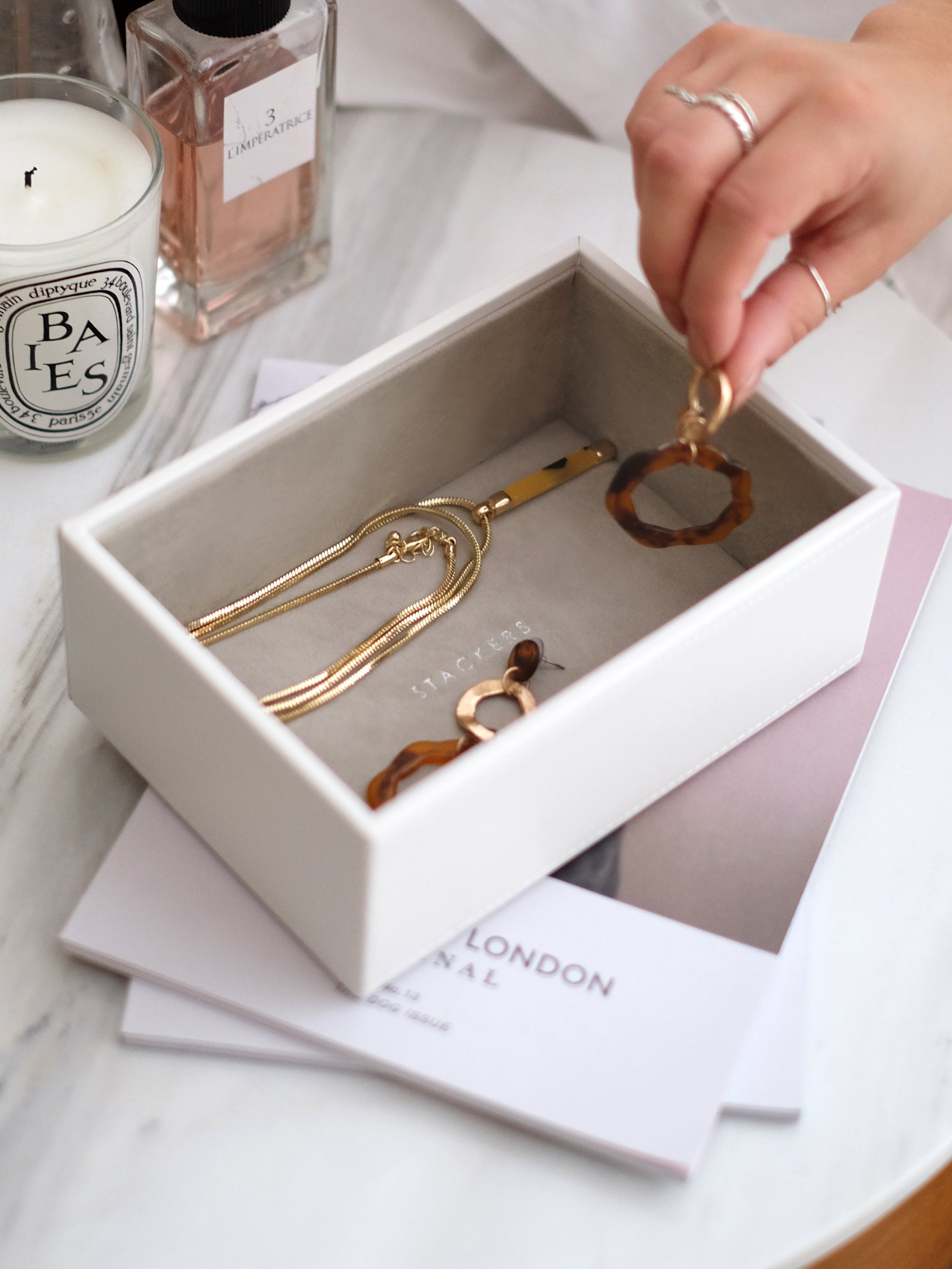 Stackers Mini Compartiment Montre & Accessoires Blanc