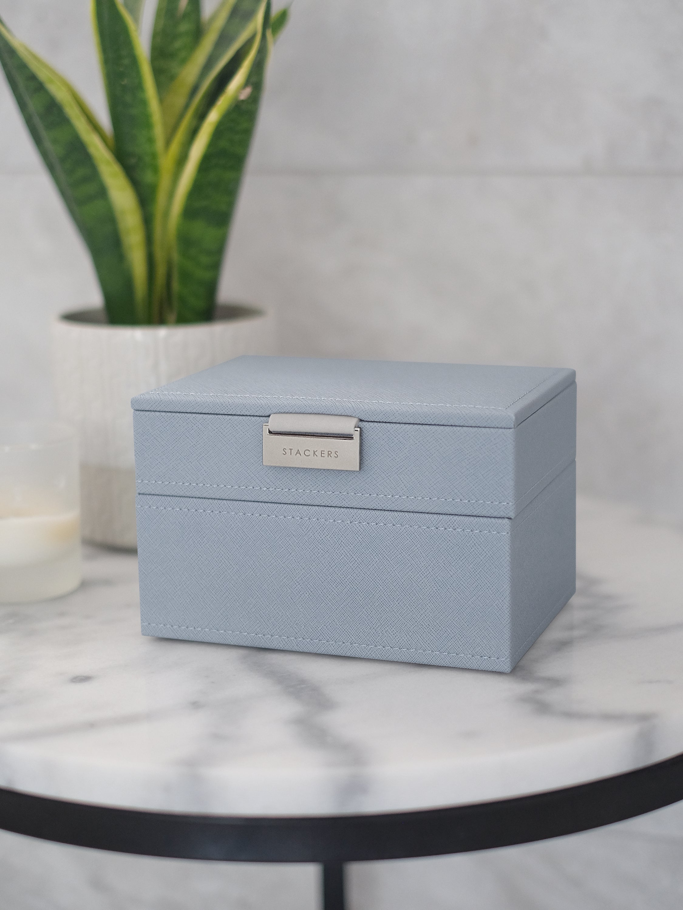 Stackers Mini Boîte à Bijoux Lot de 2 Bleu