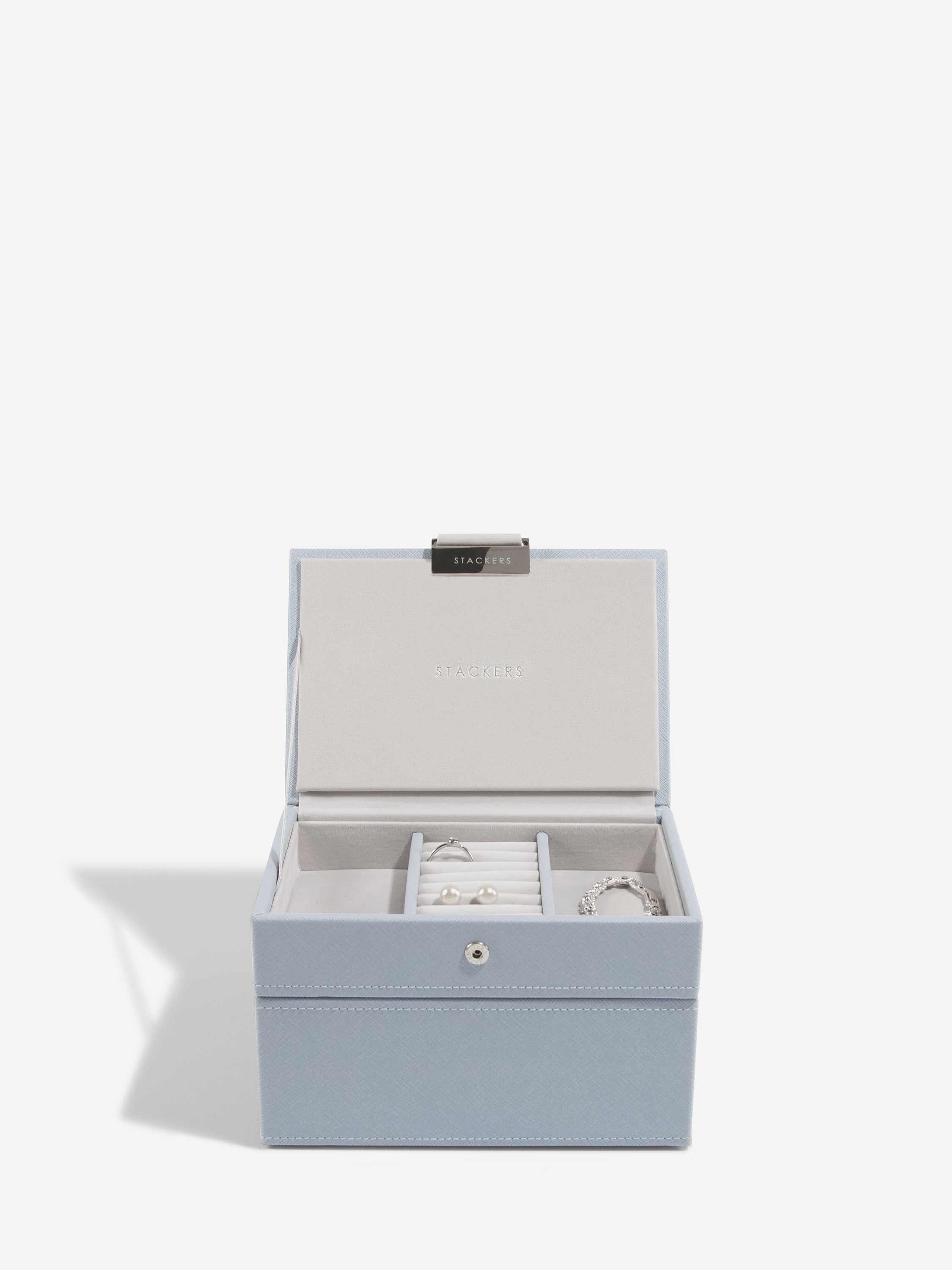 Stackers Mini Boîte à Bijoux Lot de 2 Bleu