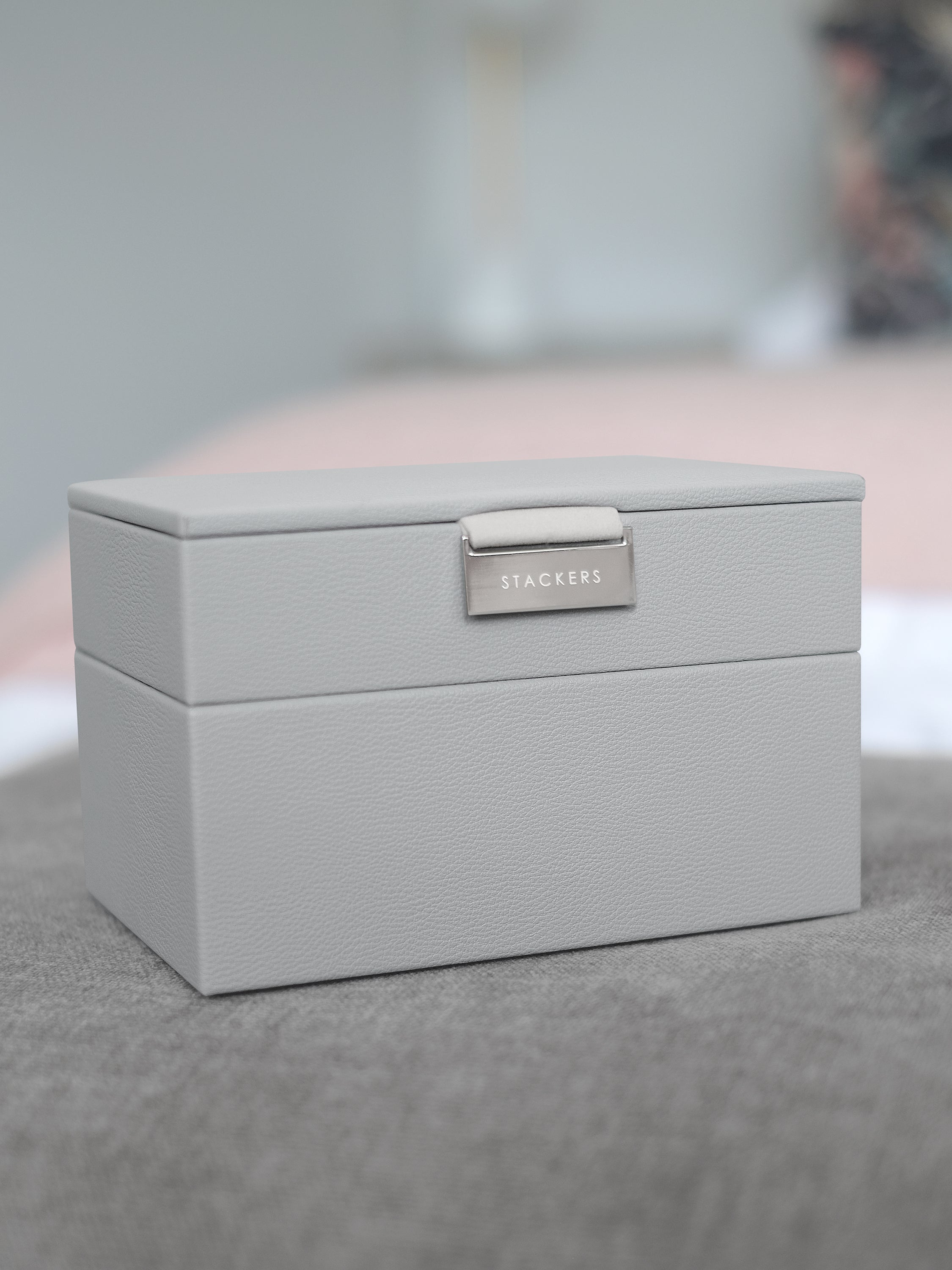 Stackers Mini Boîte à Bijoux Lot de 2 Gris